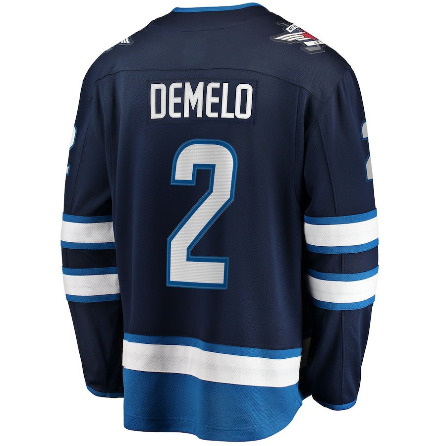 Men's Winnipeg Jets Dylan DeMelo Fanatics Navy Jersey