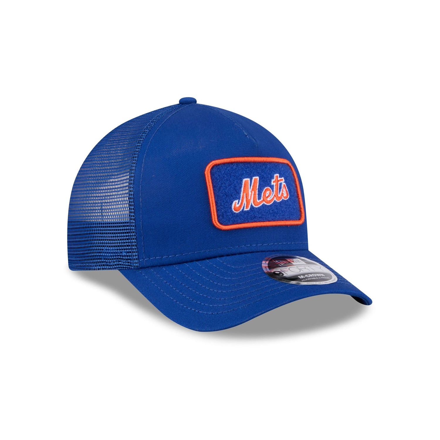 New York Mets Tonal Patch 9FORTY M-Crown A-Frame Trucker Hat