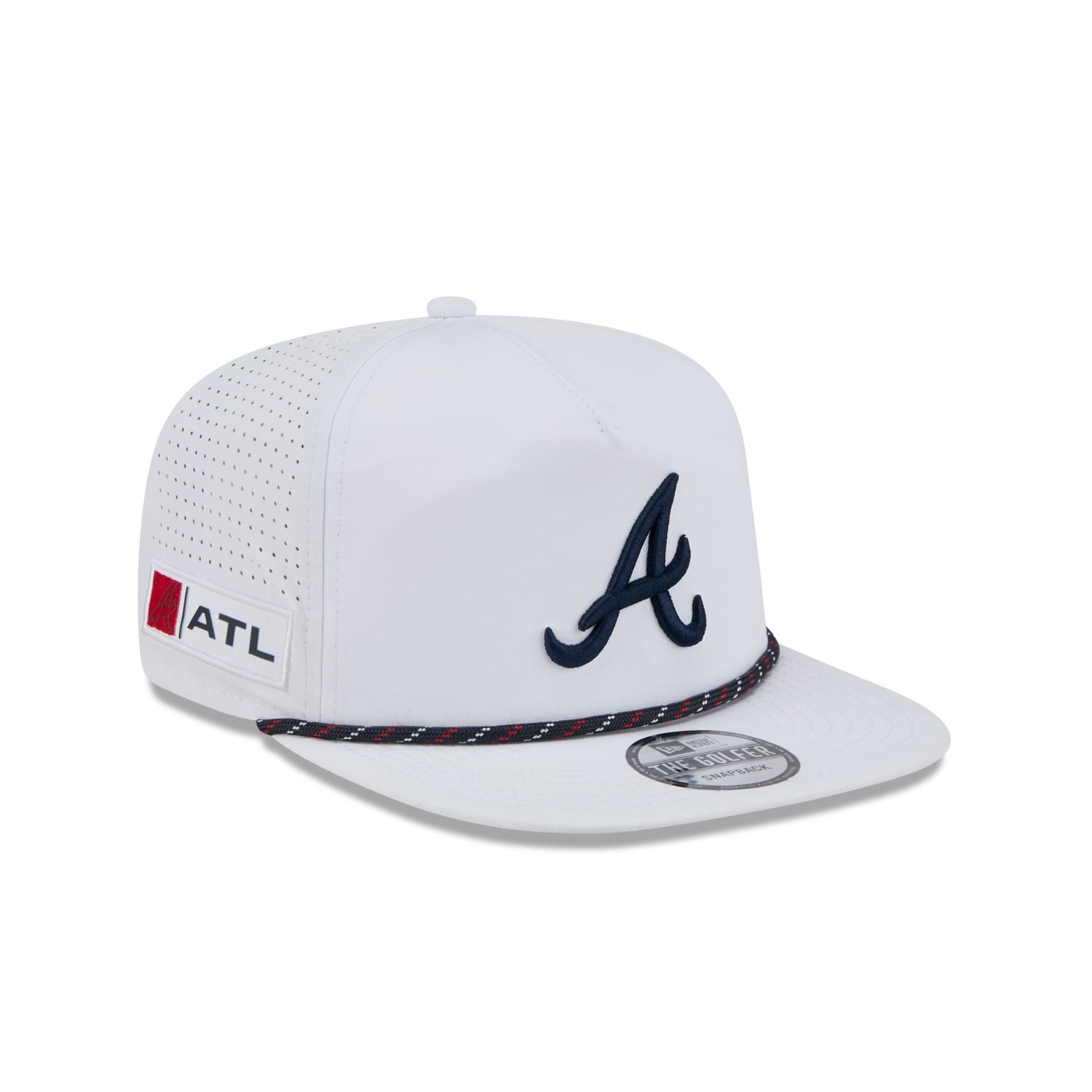 Atlanta Braves Optic White Performance Rope Golfer Hat