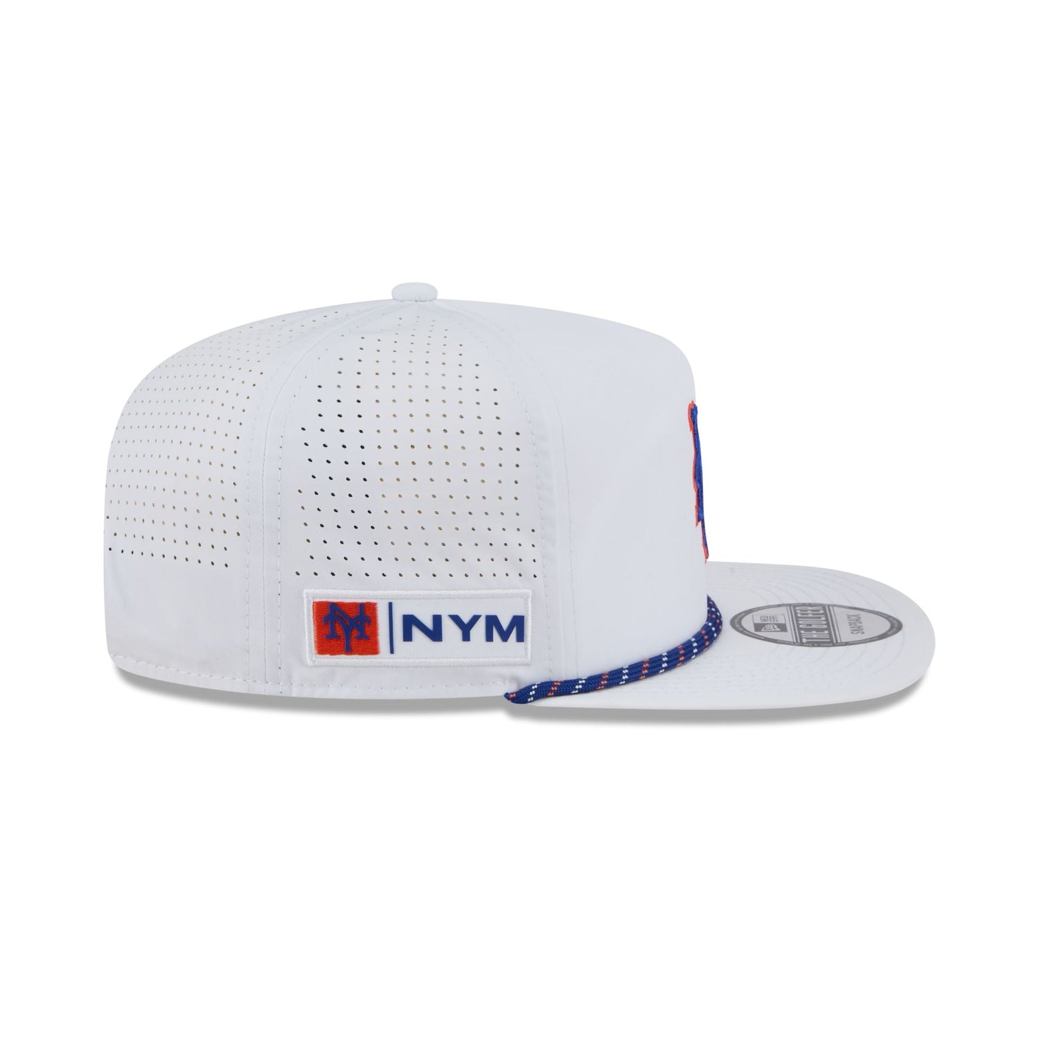 New York Mets Optic White Performance Rope Golfer Hat