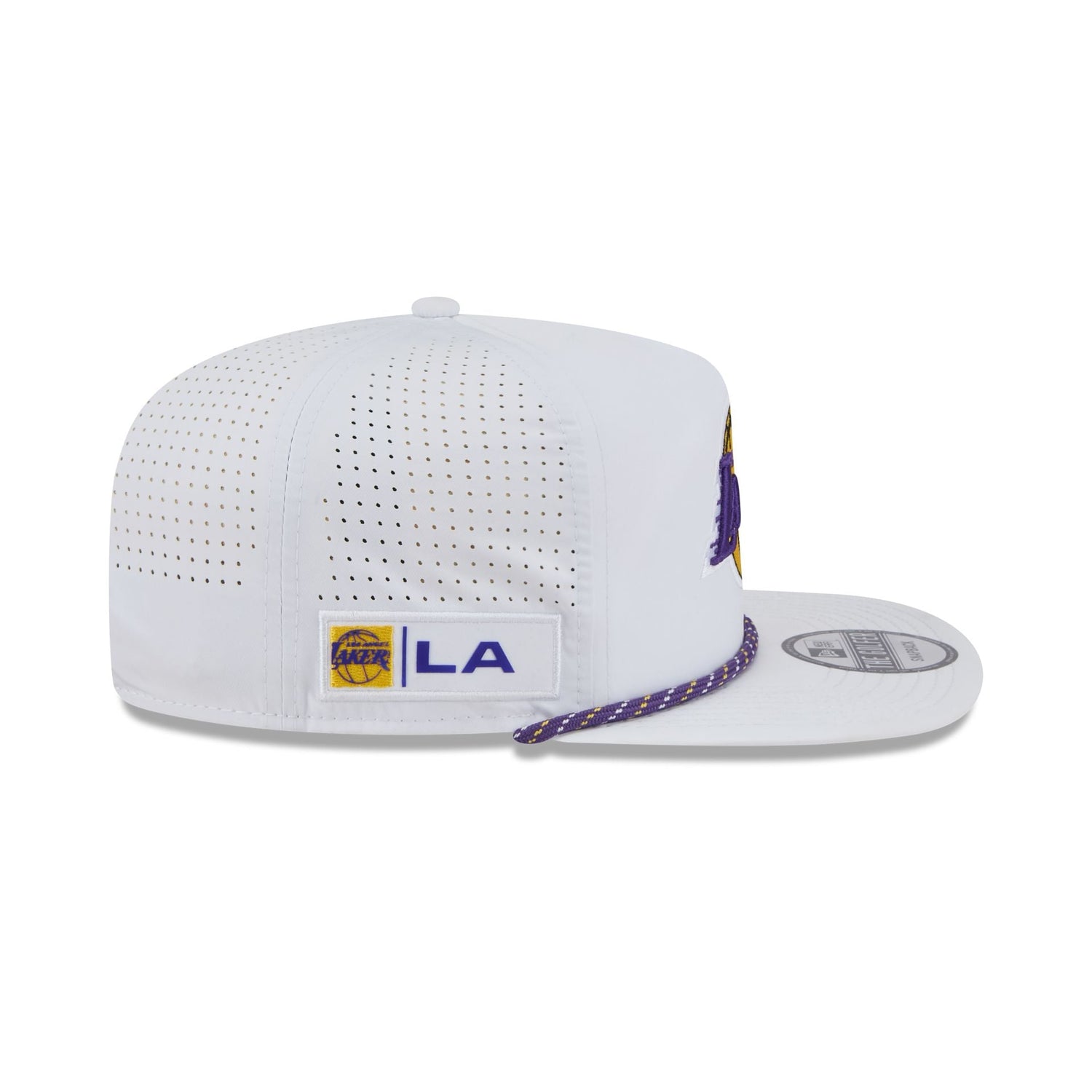 Los Angeles Lakers Optic White Performance Rope Golfer Hat