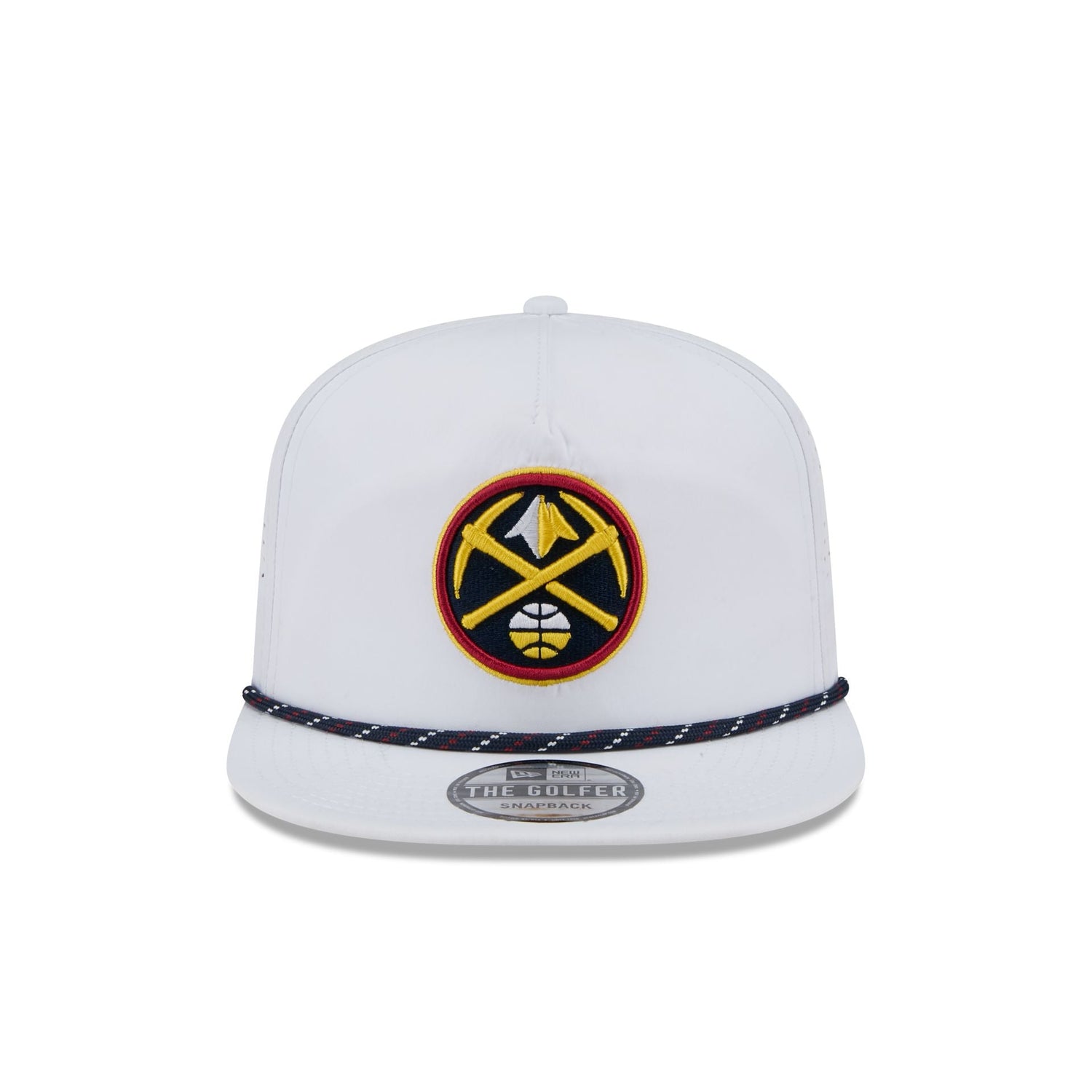 Denver Nuggets Optic White Performance Rope Golfer Hat