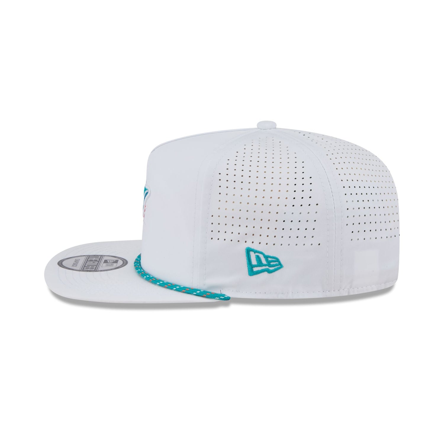 Miami Dolphins Optic White Performance Rope Golfer Hat