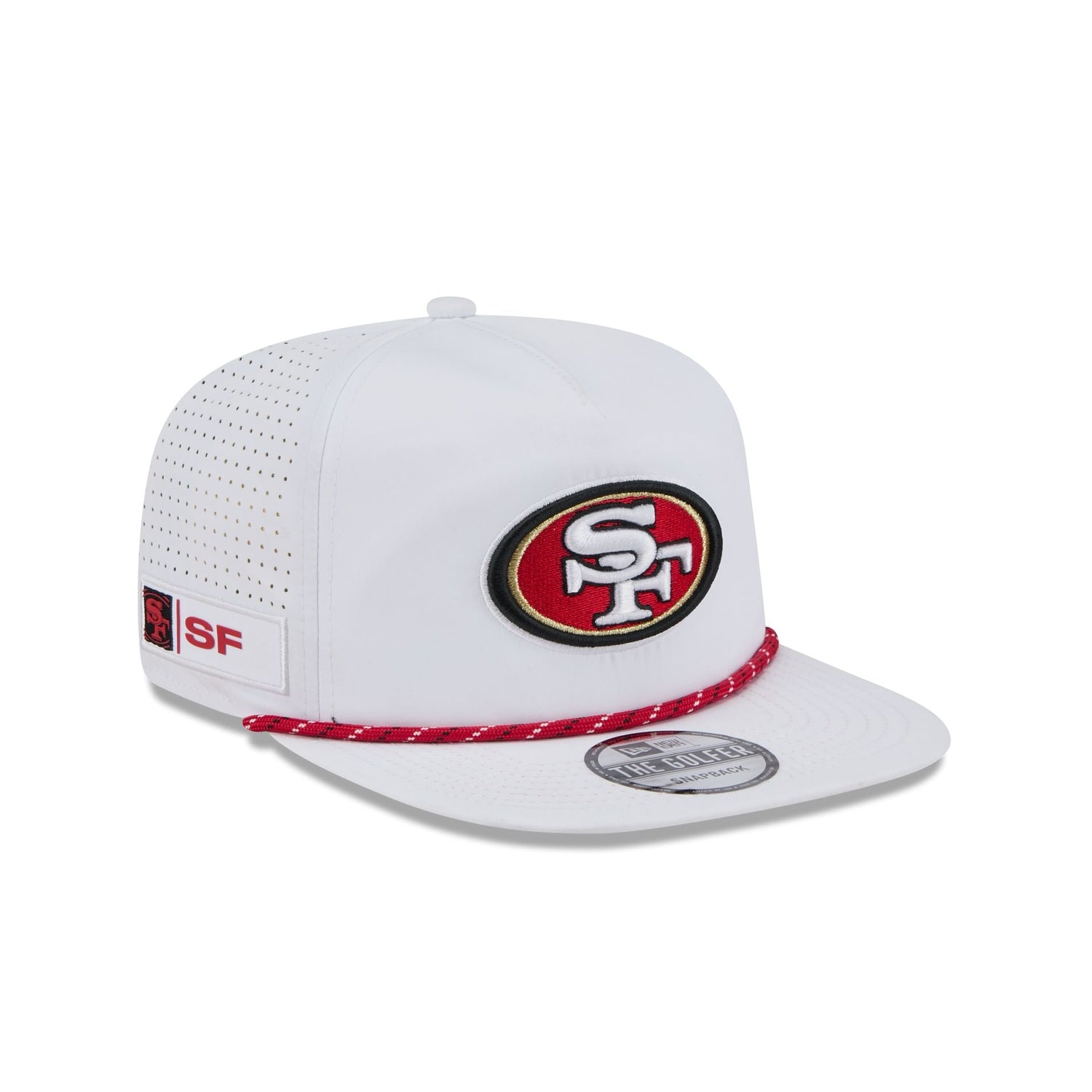 San Francisco 49ers Optic White Performance Rope Golfer Hat