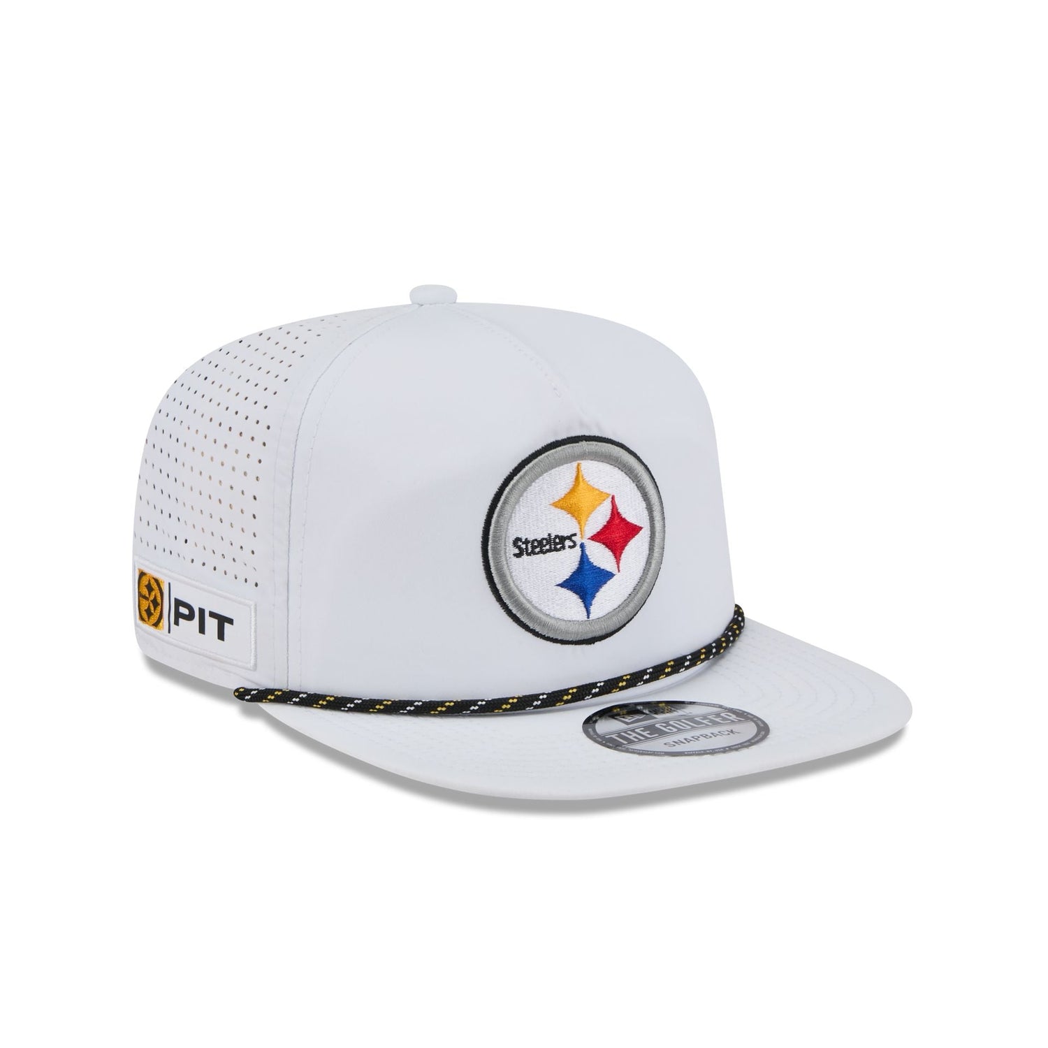 Pittsburgh Steelers Optic White Performance Rope Golfer Hat