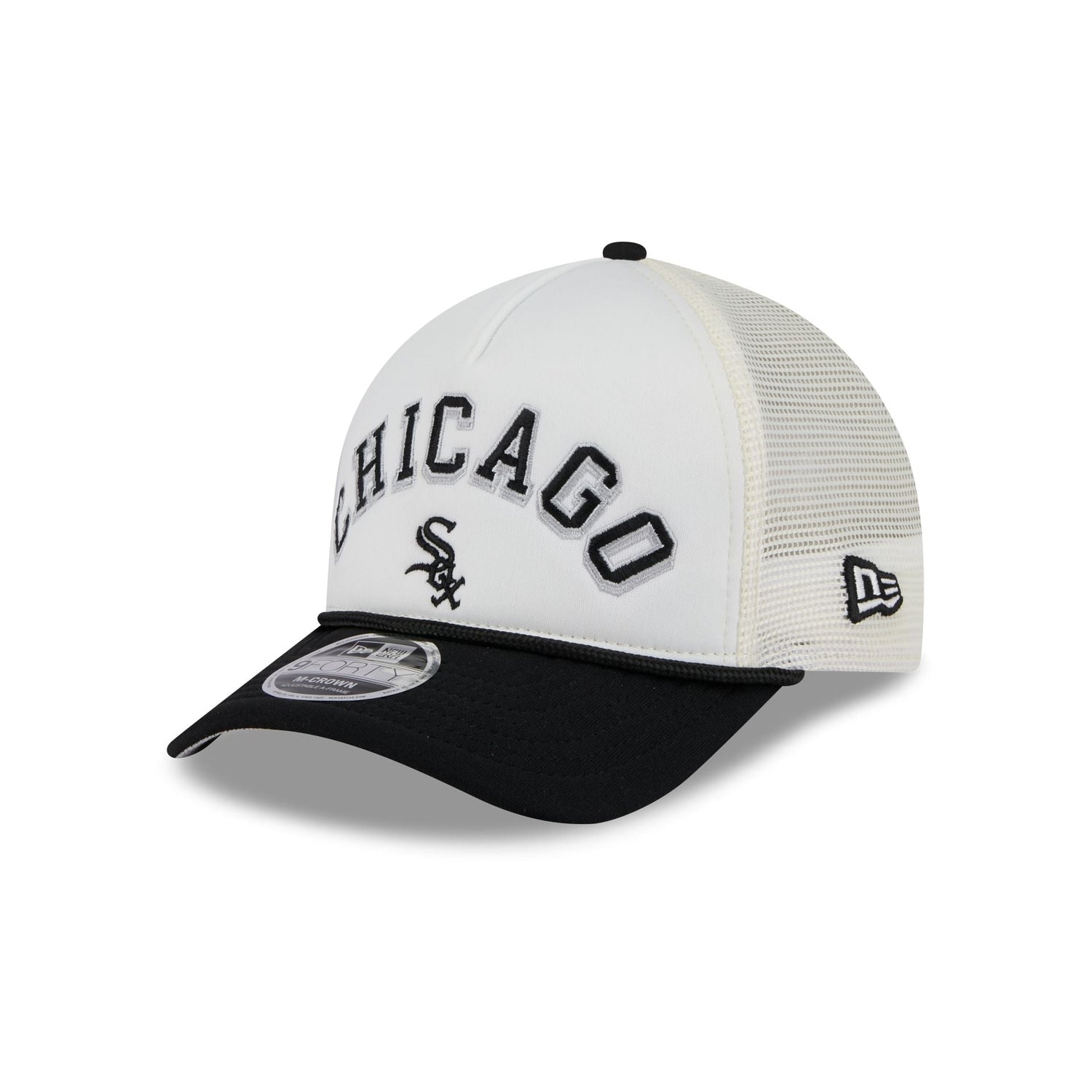 Chicago White Sox Chrome Arch 9FORTY M-Crown A-Frame Trucker Hat