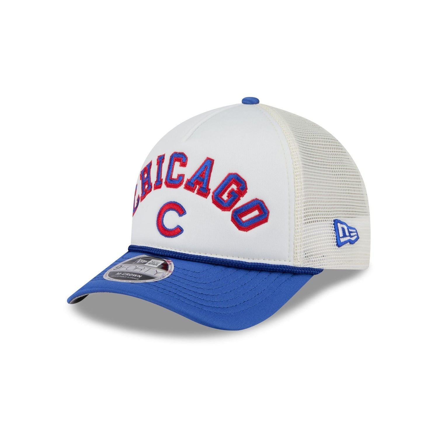 Chicago Cubs Chrome Arch 9FORTY M-Crown A-Frame Trucker Hat
