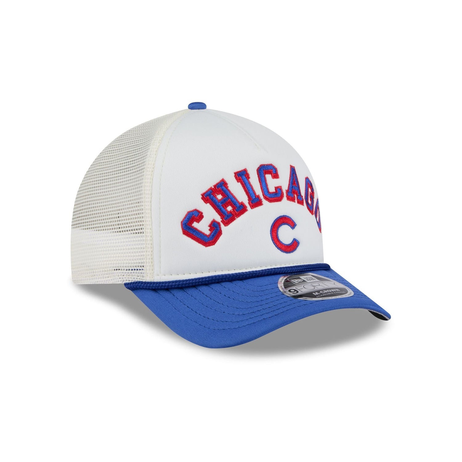Chicago Cubs Chrome Arch 9FORTY M-Crown A-Frame Trucker Hat