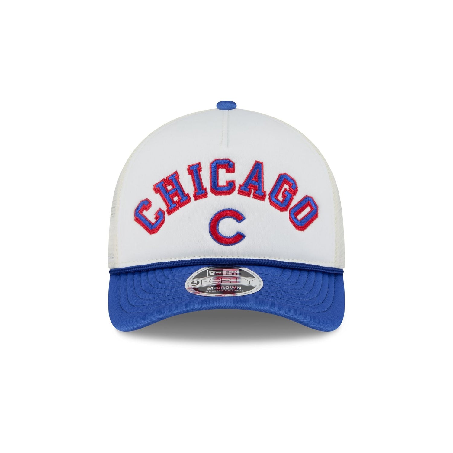Chicago Cubs Chrome Arch 9FORTY M-Crown A-Frame Trucker Hat