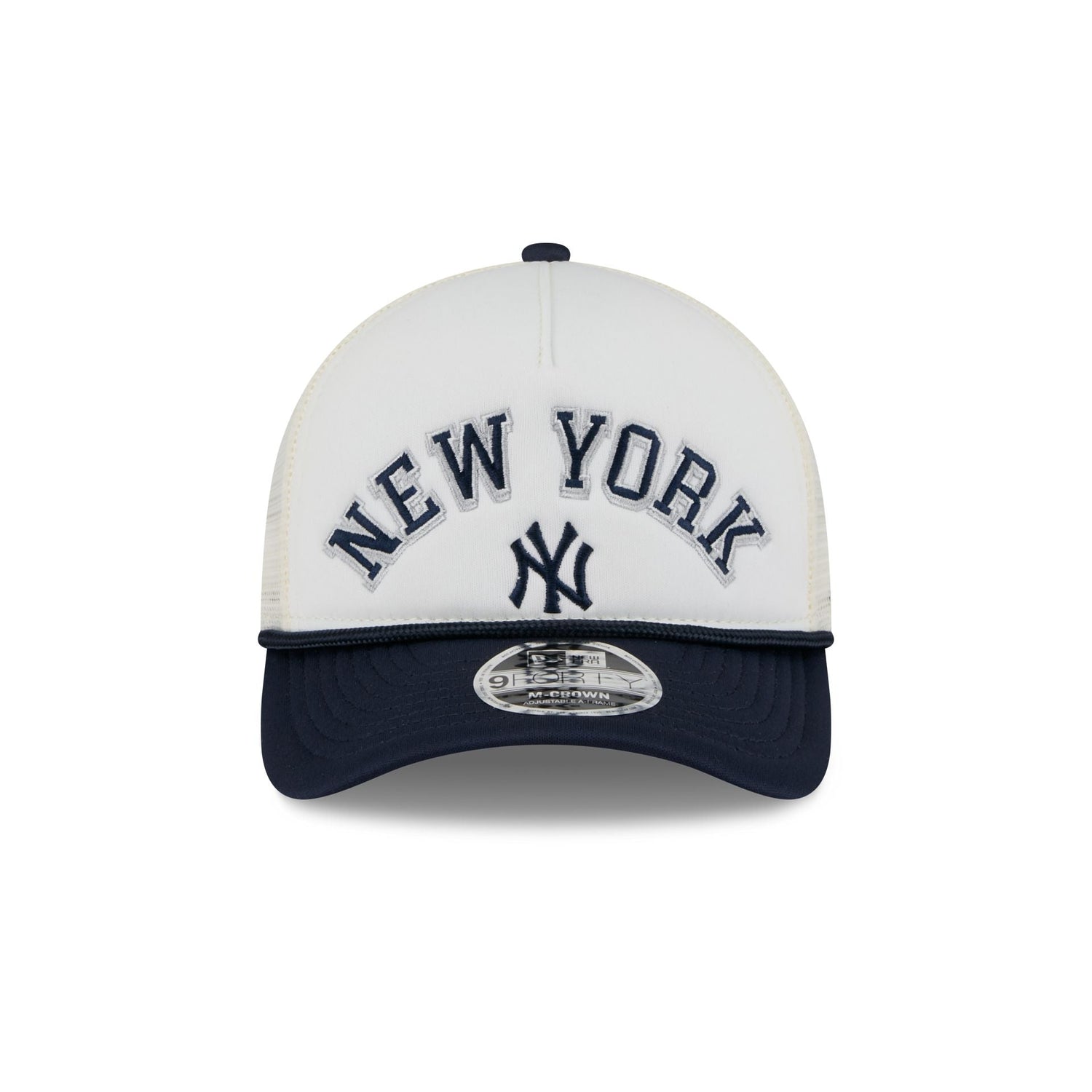 New York Yankees Chrome Arch 9FORTY M-Crown A-Frame Trucker Hat