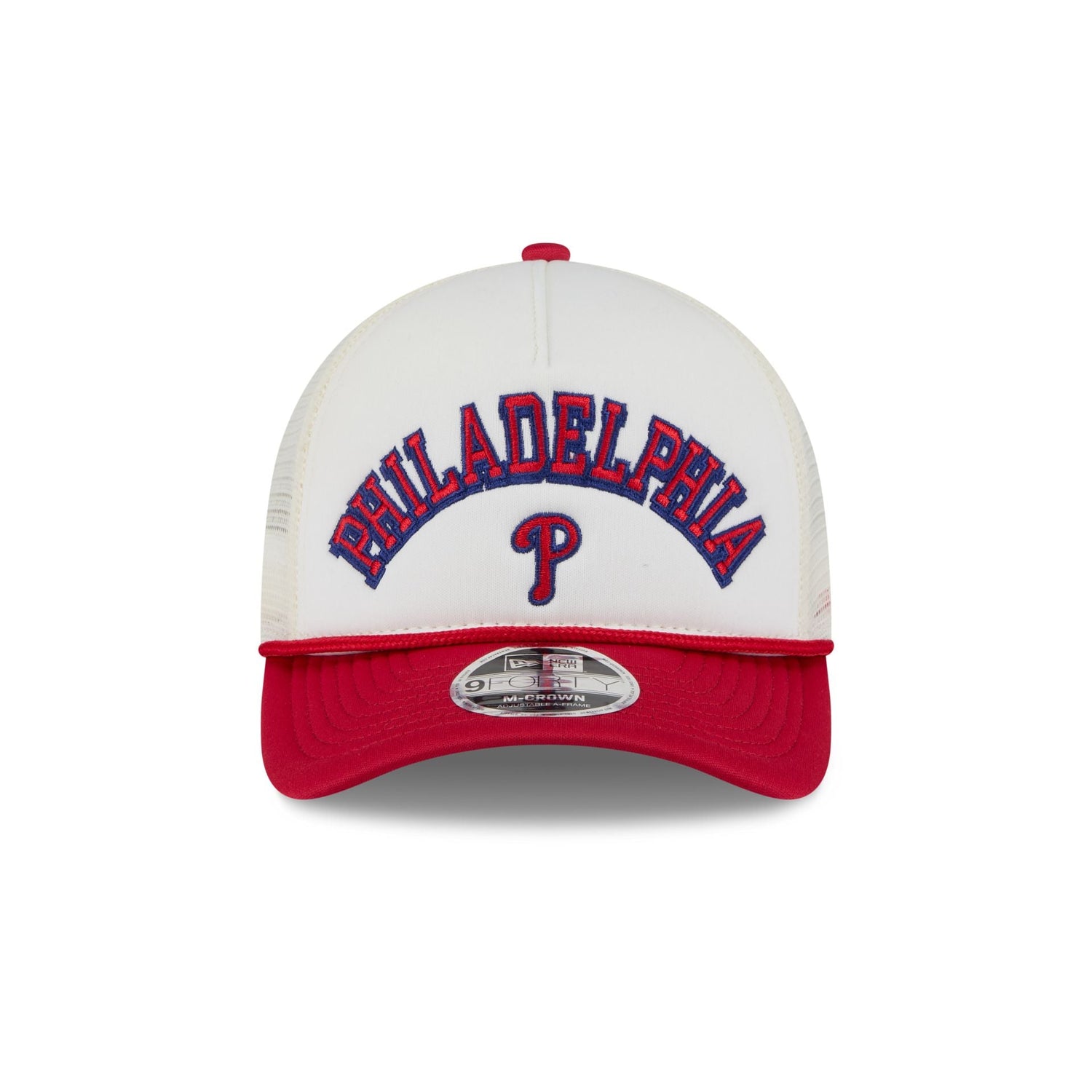 Philadelphia Phillies Chrome Arch 9FORTY M-Crown A-Frame Trucker Hat