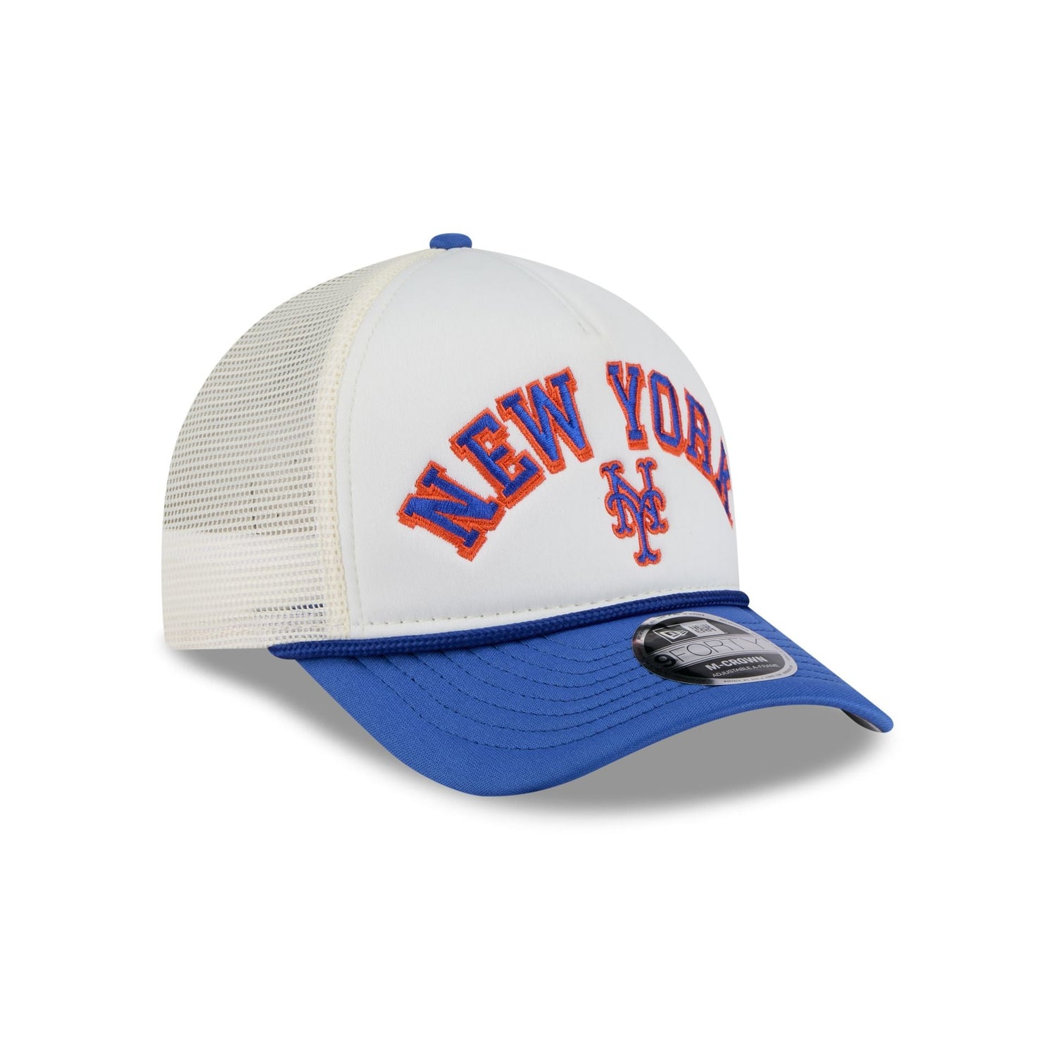 New York Mets Chrome Arch 9FORTY M-Crown A-Frame Trucker Hat
