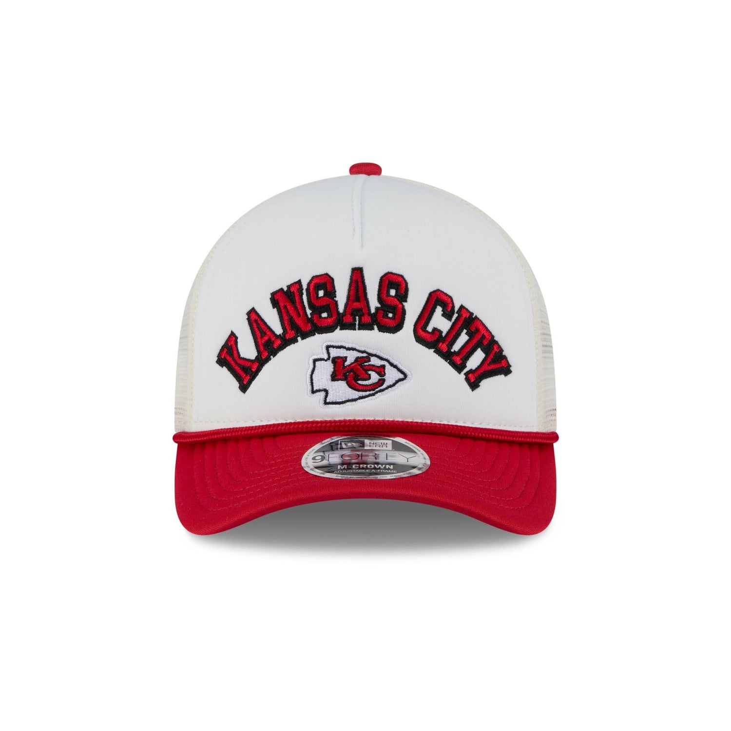 Kansas City Chiefs Chrome Arch 9FORTY M-Crown A-Frame Trucker Hat