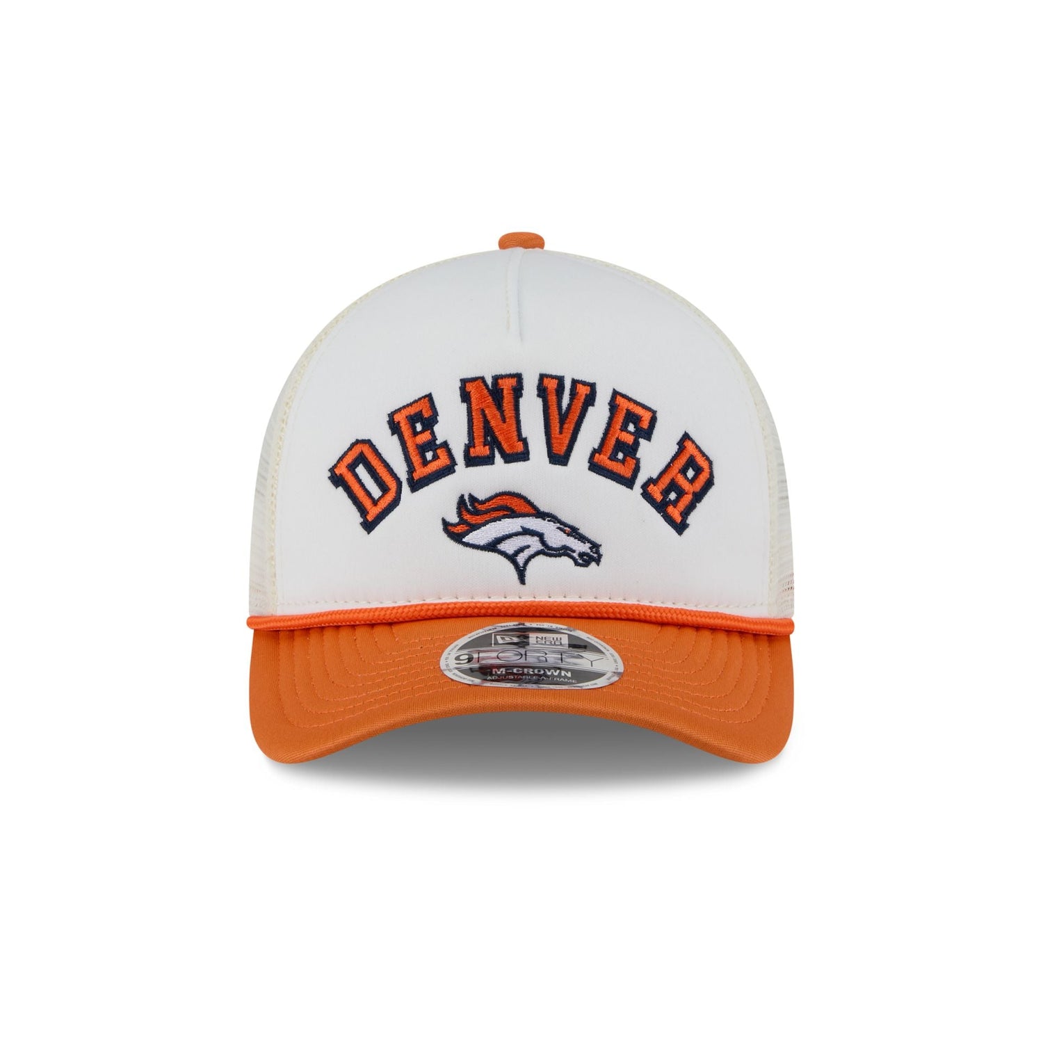 Denver Broncos Chrome Arch 9FORTY M-Crown A-Frame Trucker Hat