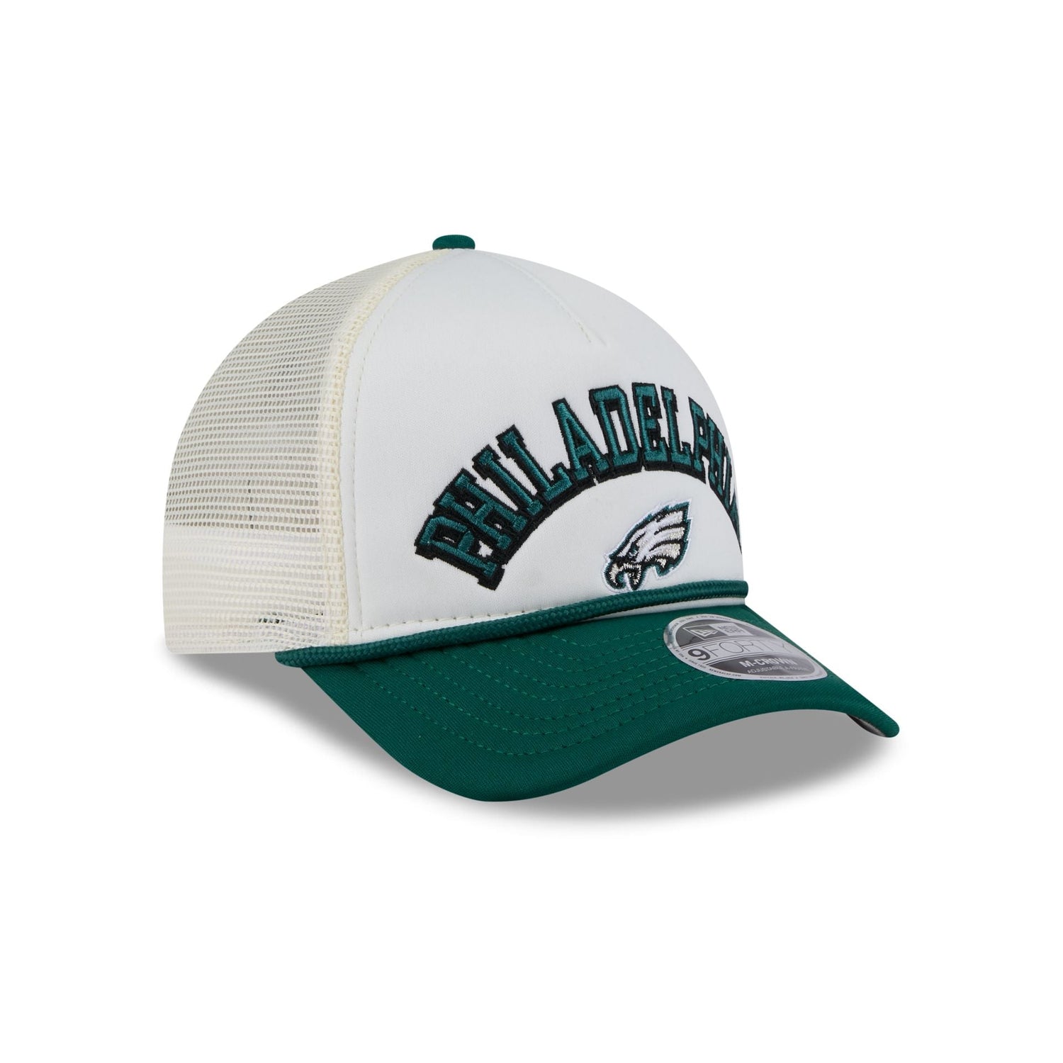 Philadelphia Eagles Chrome Arch 9FORTY M-Crown A-Frame Trucker Hat