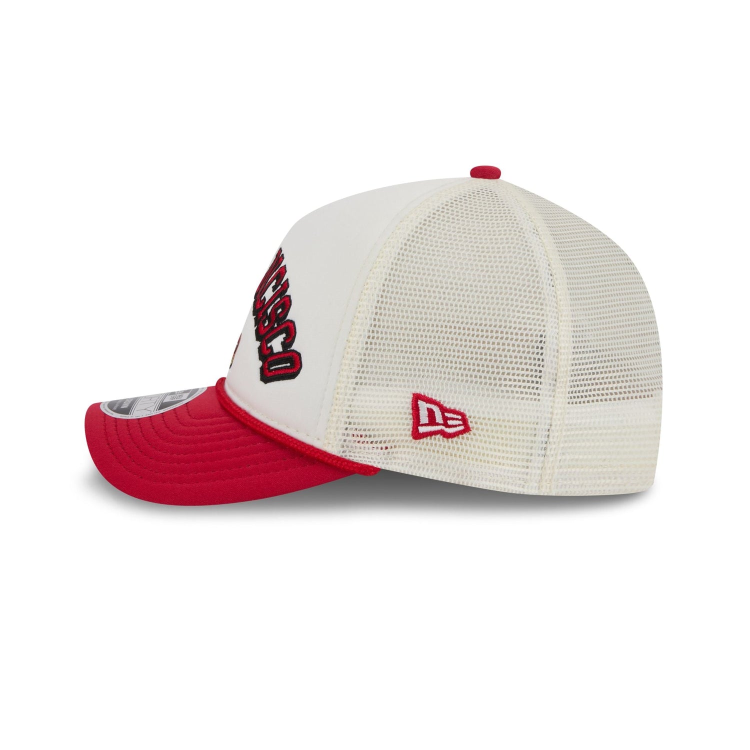 San Francisco 49ers Chrome Arch 9FORTY M-Crown A-Frame Trucker Hat