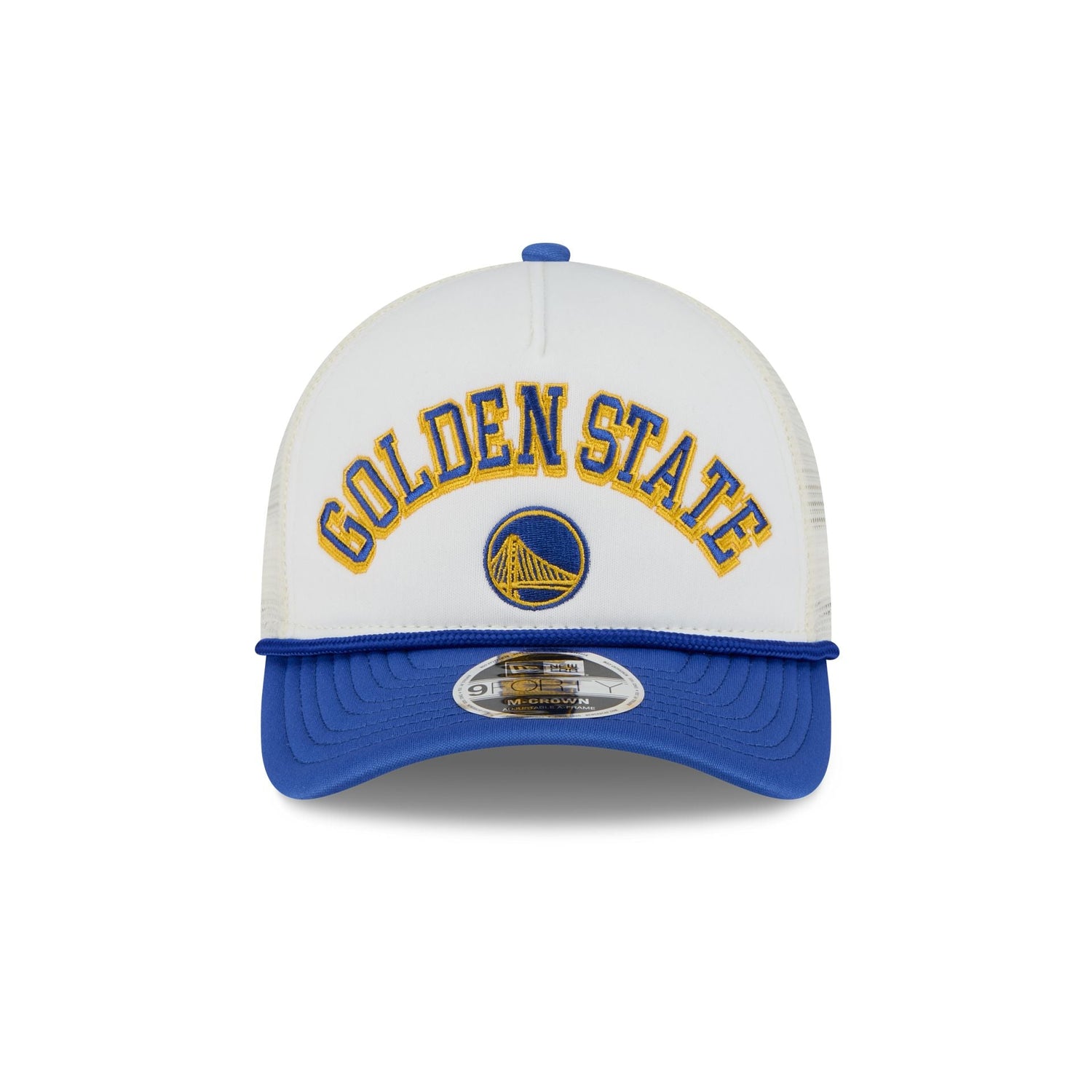 Golden State Warriors Chrome Arch 9FORTY M-Crown A-Frame Trucker Hat