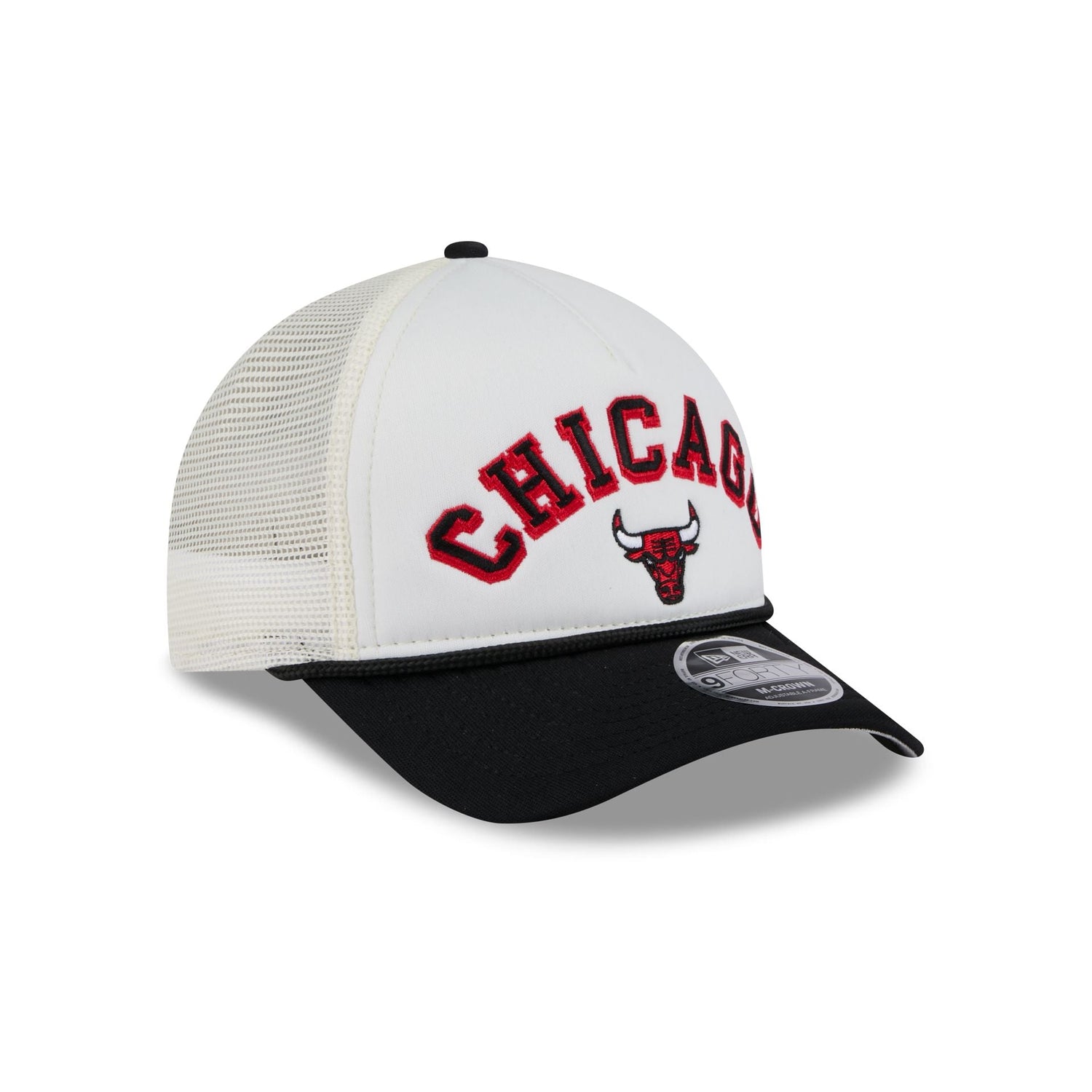Chicago Bulls Chrome Arch 9FORTY M-Crown A-Frame Trucker Hat