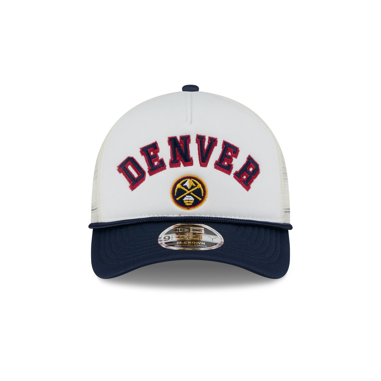 Denver Nuggets Chrome Arch 9FORTY M-Crown A-Frame Trucker Hat