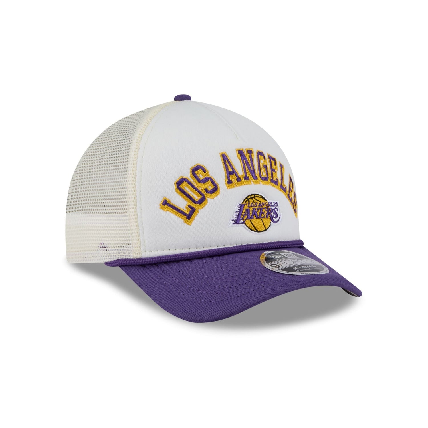 Los Angeles Lakers Chrome Arch 9FORTY M-Crown A-Frame Trucker Hat