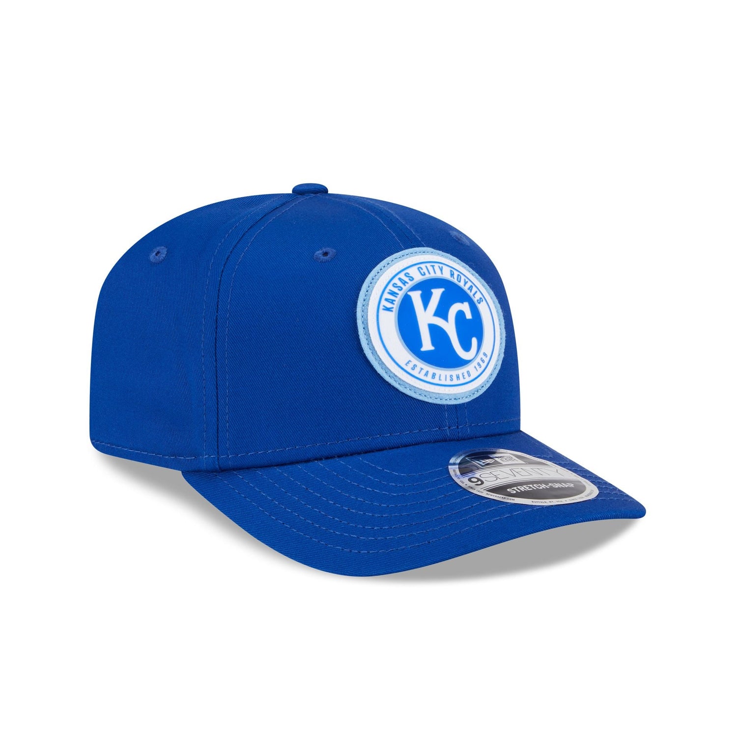 Kansas City Royals Circle Patch 9SEVENTY Stretch-Snap Hat