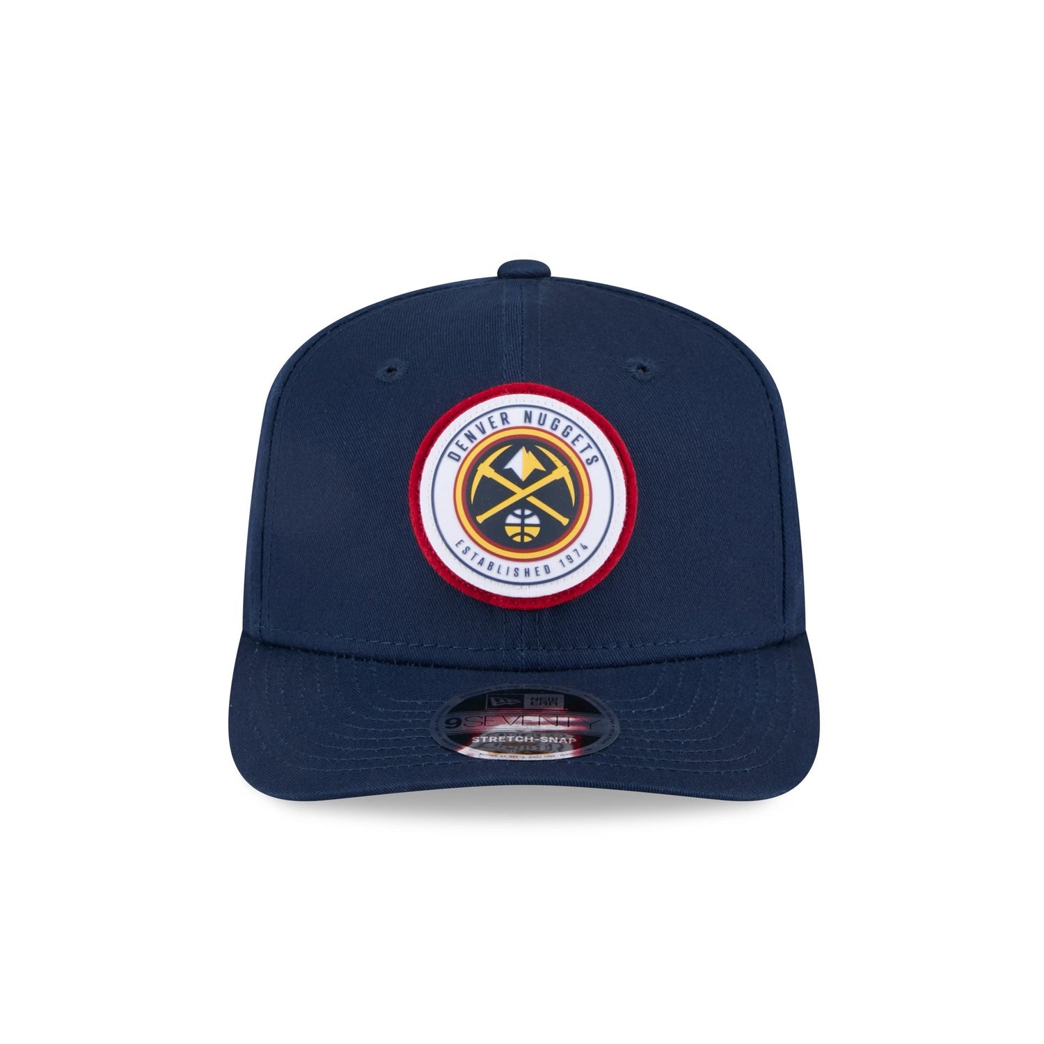 Denver Nuggets Circle Patch 9SEVENTY Stretch-Snap Hat