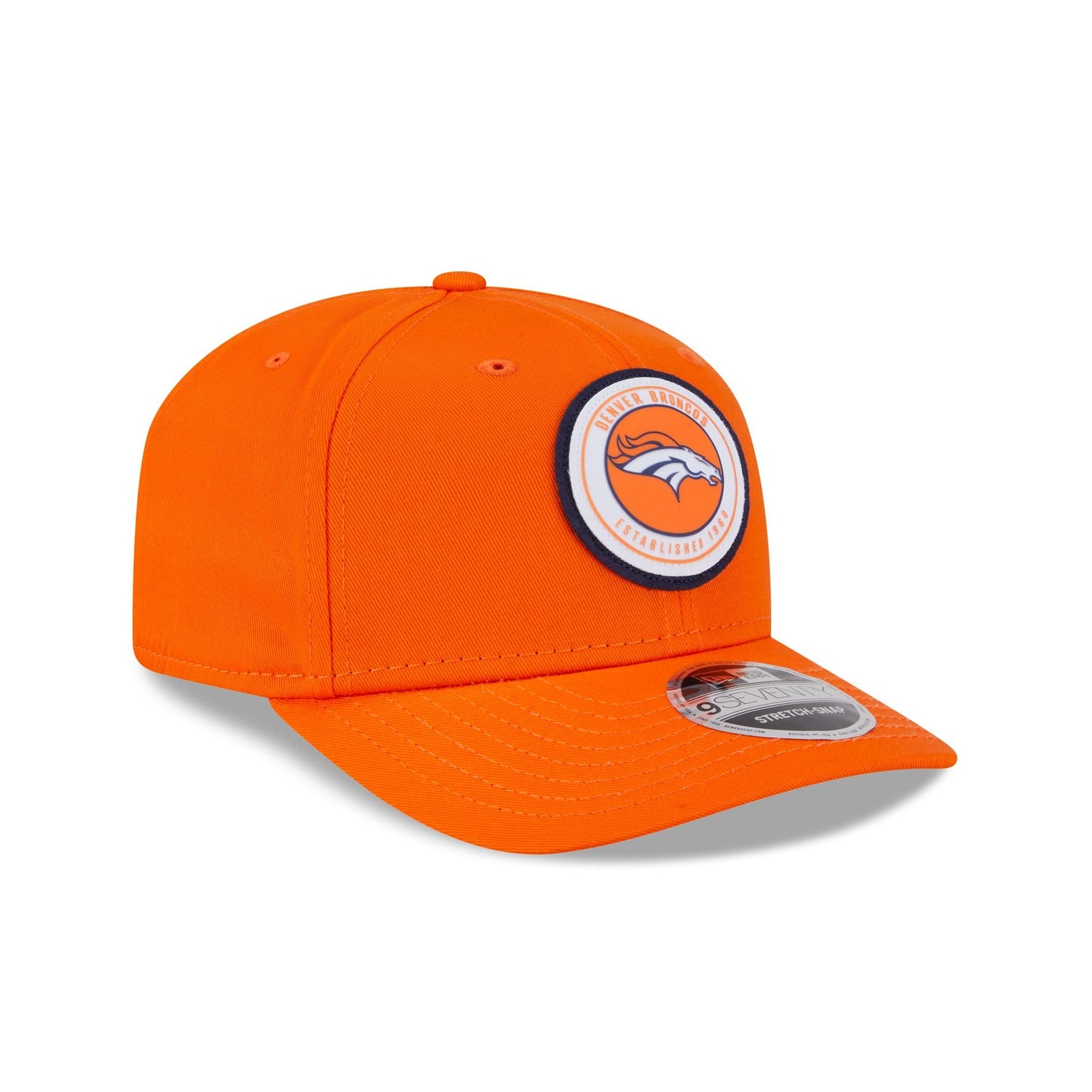 Denver Broncos Circle Patch 9SEVENTY Stretch-Snap Hat