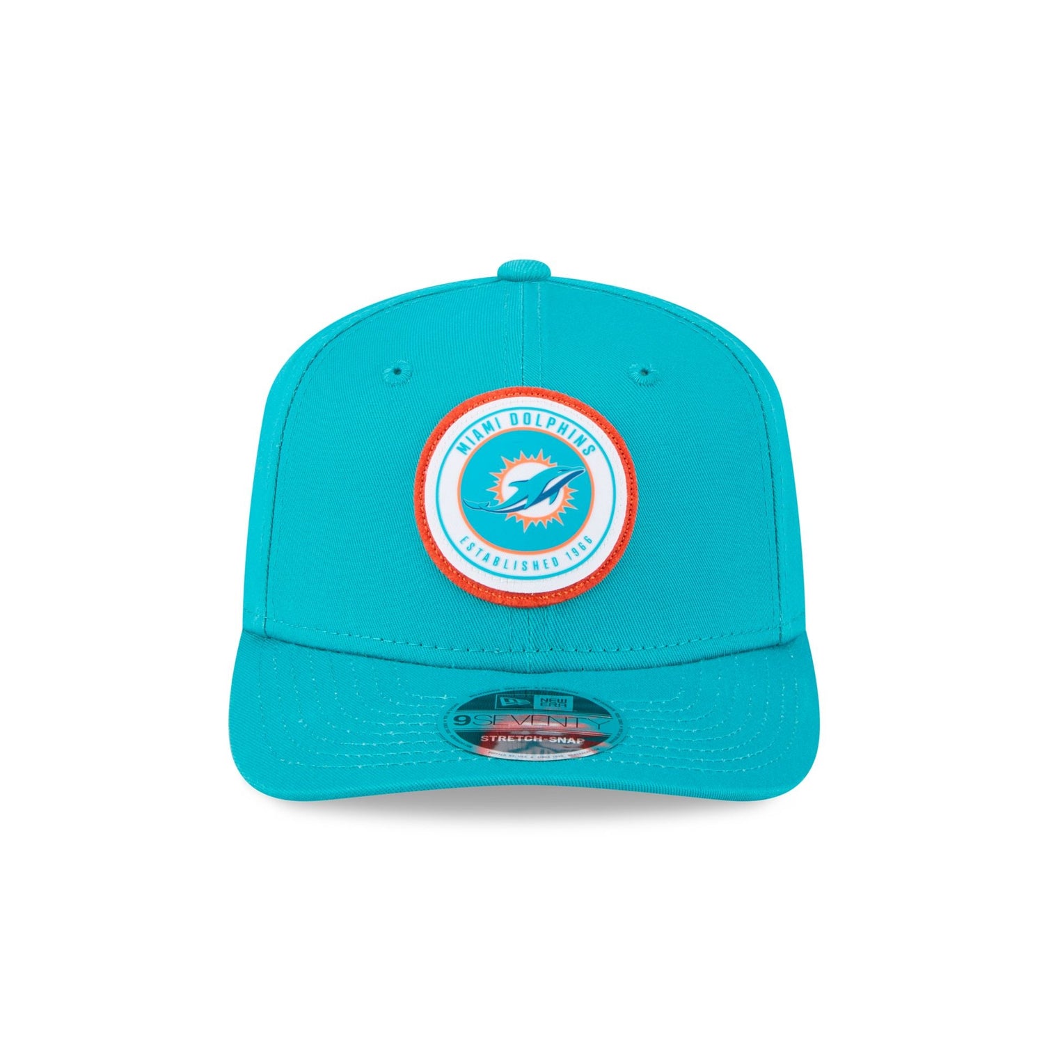 Miami Dolphins Circle Patch 9SEVENTY Stretch-Snap Hat