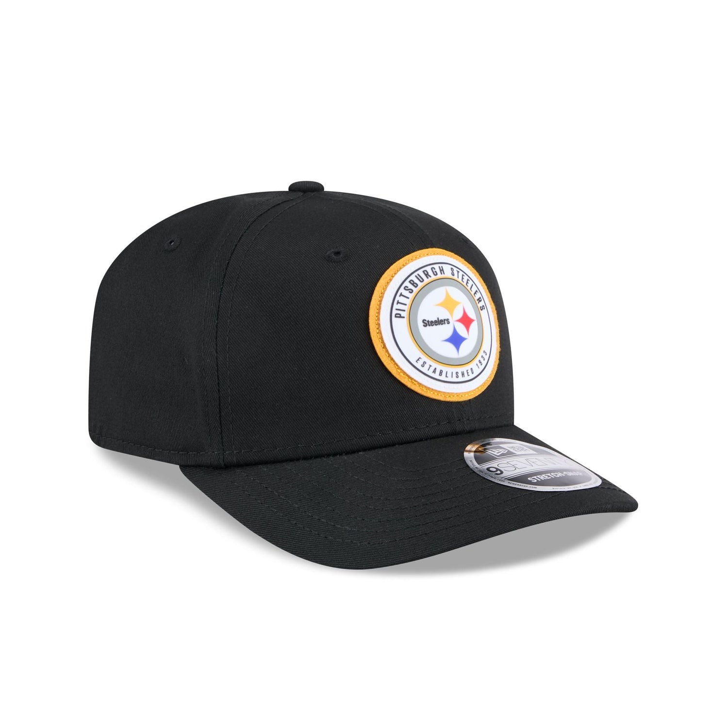 Pittsburgh Steelers Circle Patch 9SEVENTY Stretch-Snap Hat