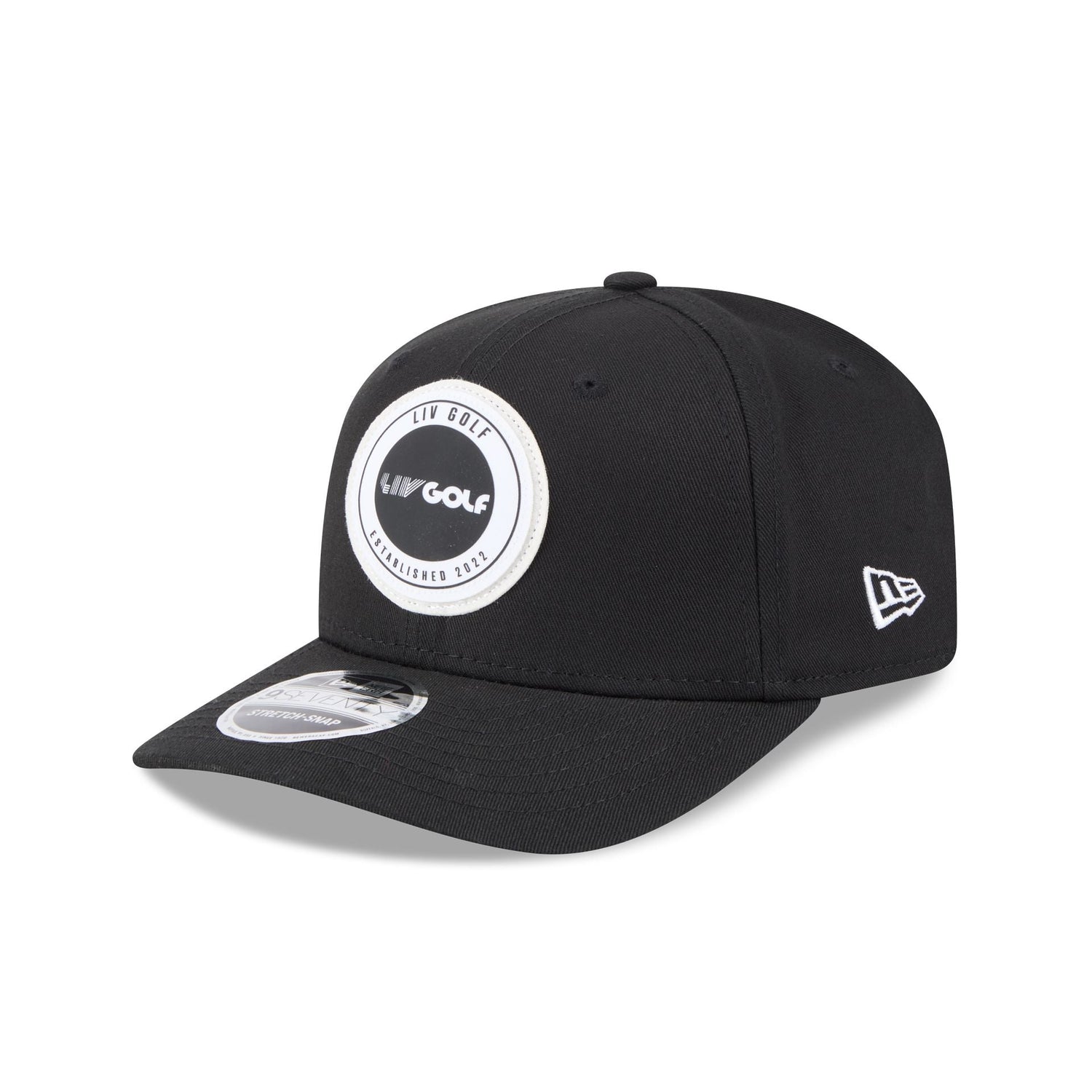 LIV Golf Circle Patch 9SEVENTY Stretch-Snap Hat