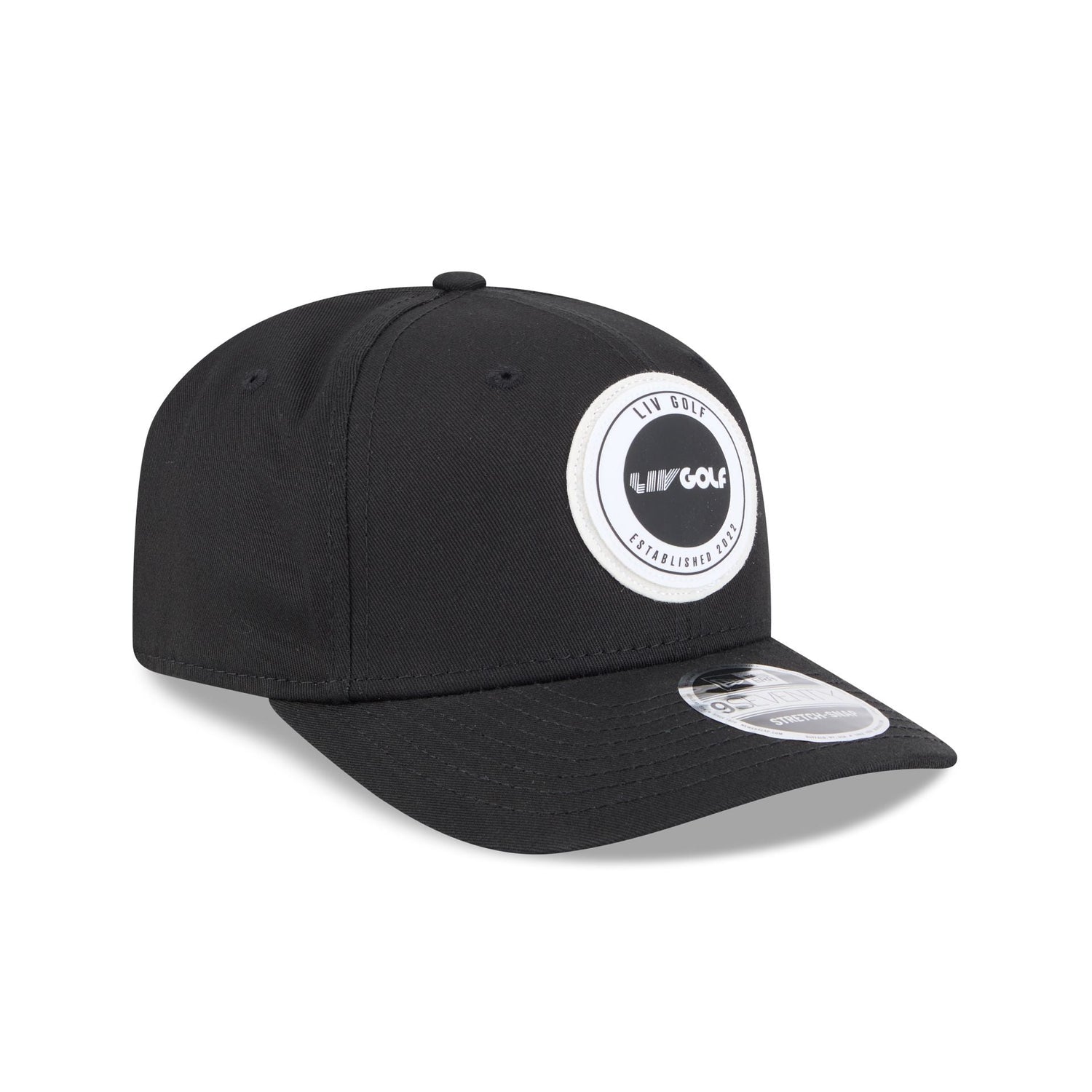 LIV Golf Circle Patch 9SEVENTY Stretch-Snap Hat