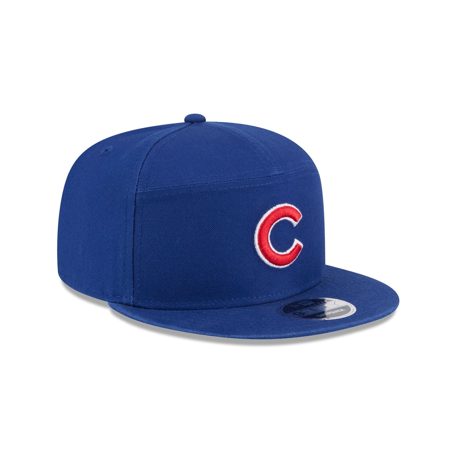 Chicago Cubs Cotton Canvas Split Panel 9FIFTY Trucker Hat