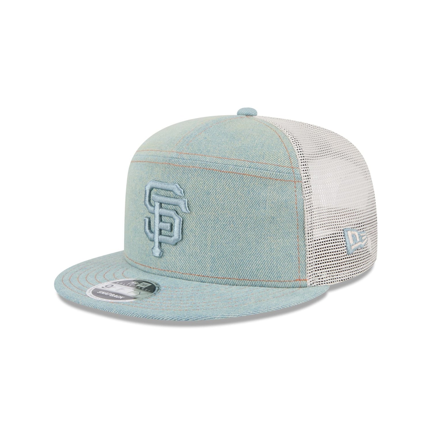 San Francisco Giants Denim Split Panel 9FIFTY Trucker Hat
