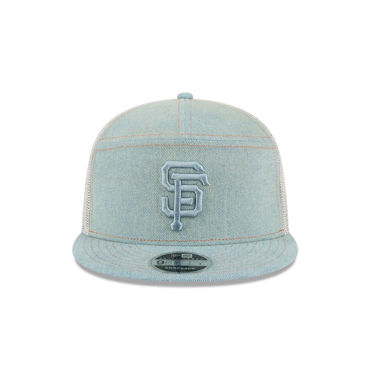 San Francisco Giants Denim Split Panel 9FIFTY Trucker Hat