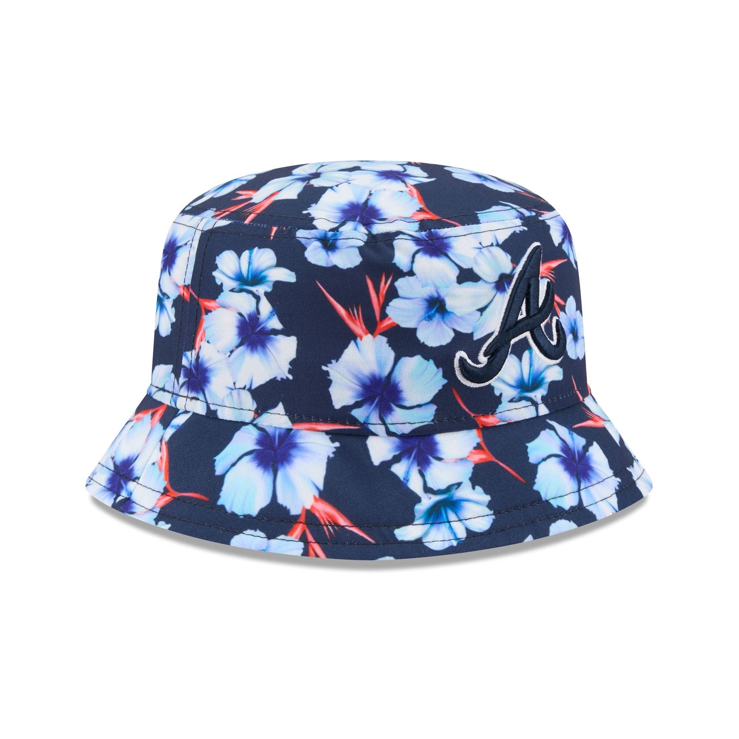 Atlanta Braves Pattern Bucket Hat