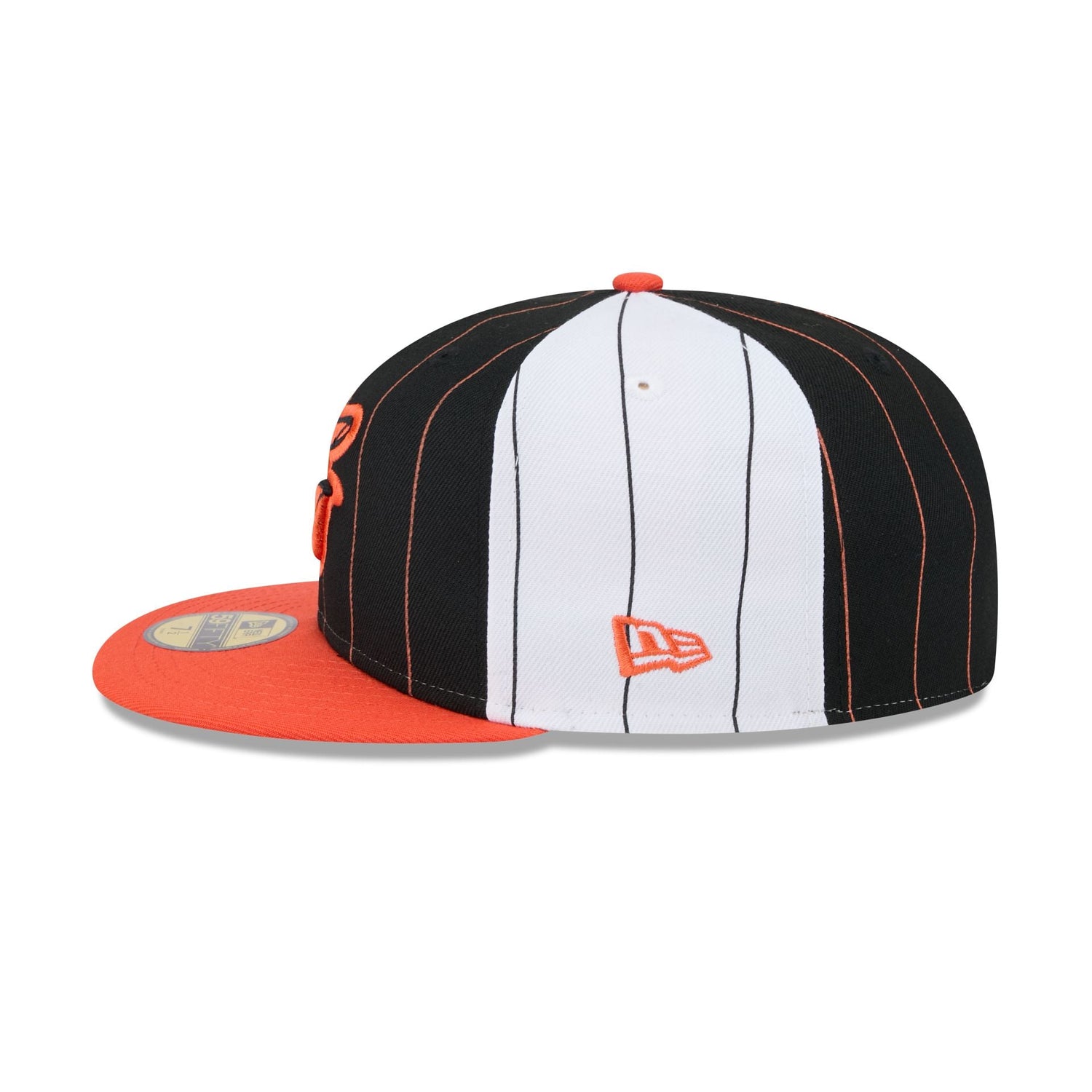 Baltimore Orioles Pinstripe League Pin 59FIFTY Fitted Hat