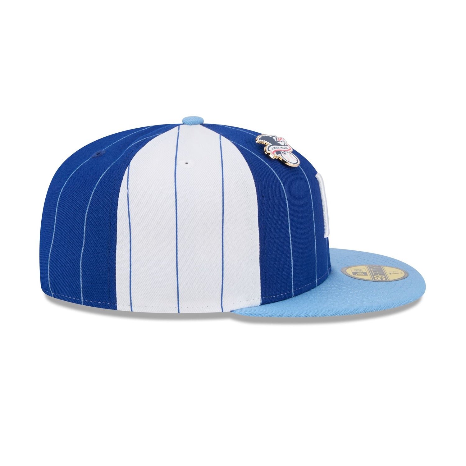 Kansas City Royals Pinstripe League Pin 59FIFTY Fitted Hat