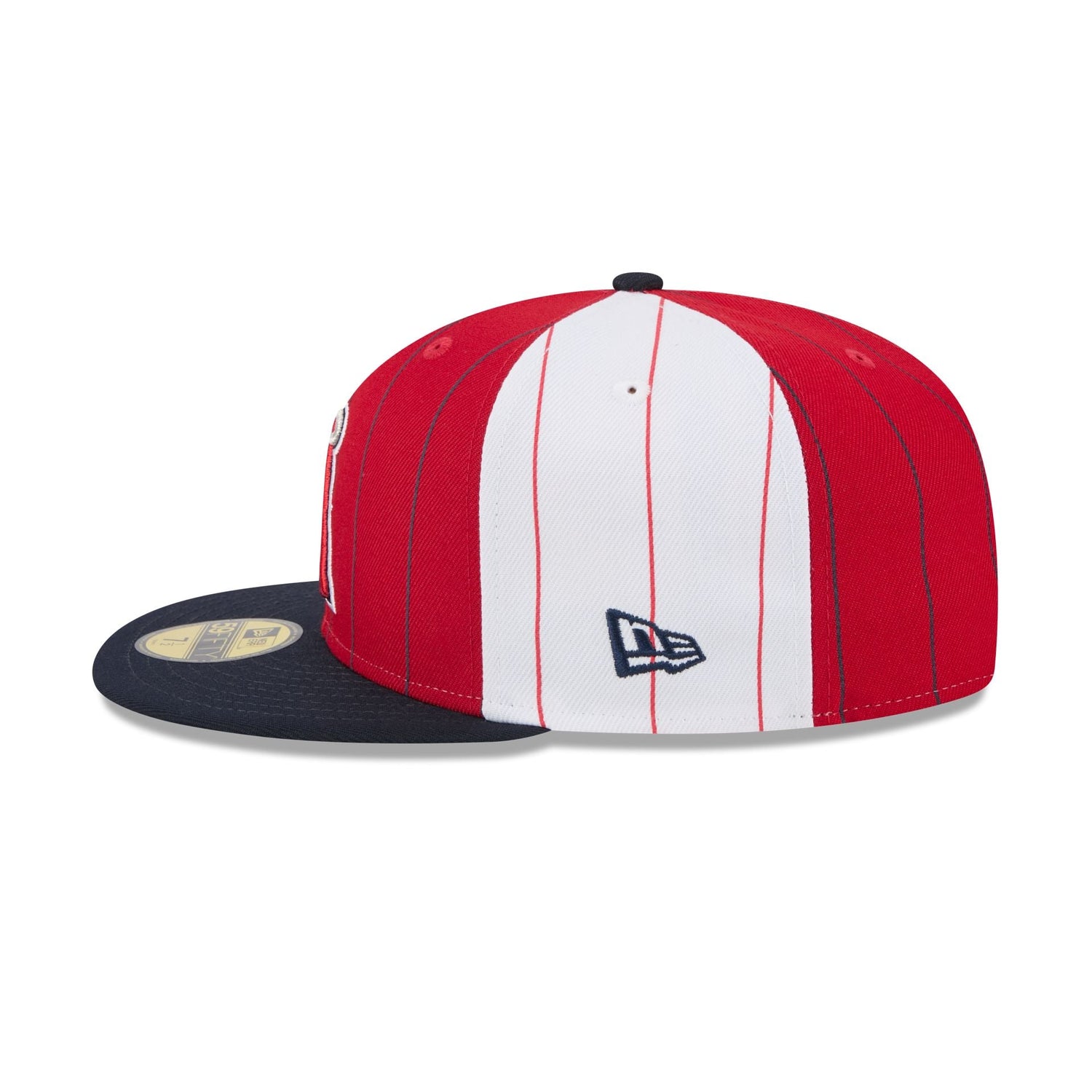 Los Angeles Angels Pinstripe League Pin 59FIFTY Fitted Hat