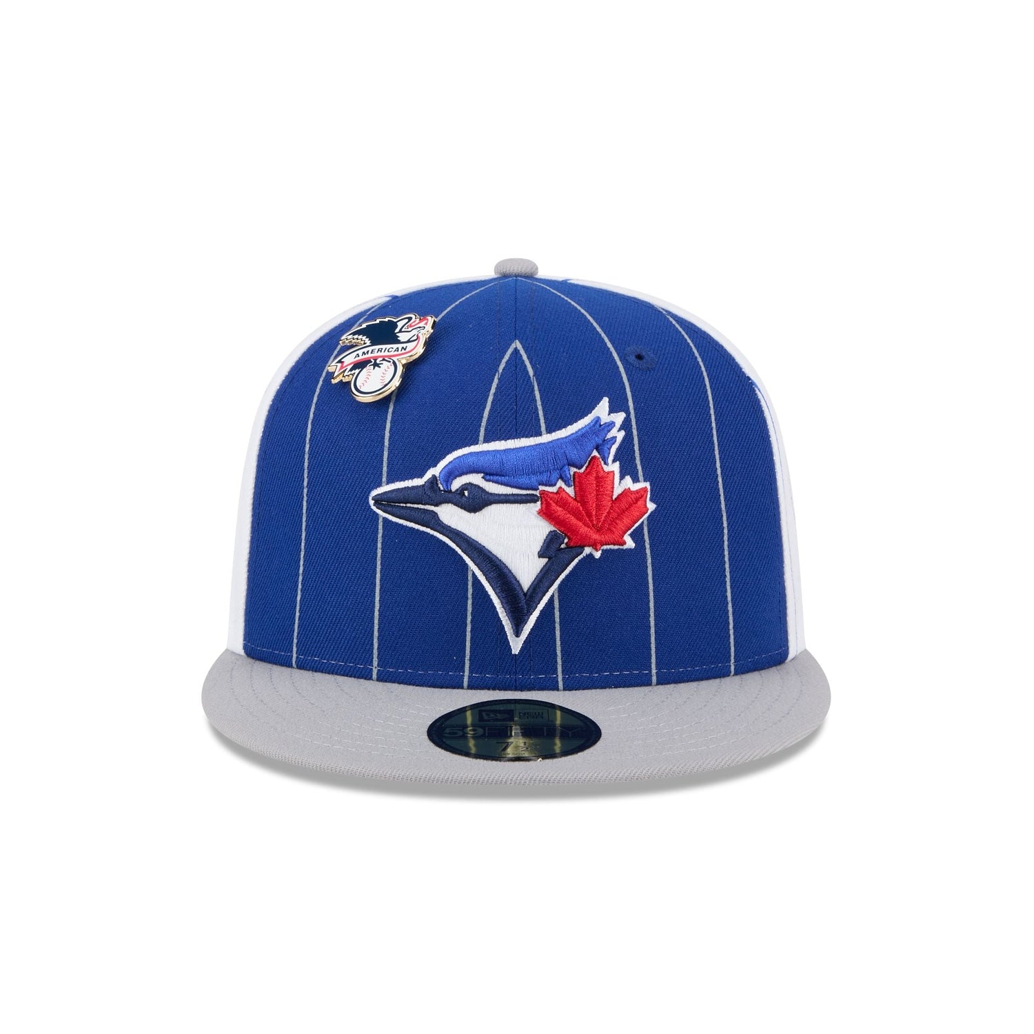 Toronto Blue Jays Pinstripe League Pin 59FIFTY Fitted Hat