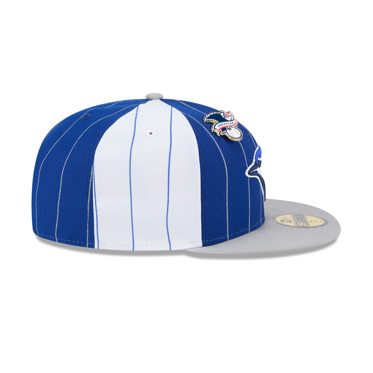 Toronto Blue Jays Pinstripe League Pin 59FIFTY Fitted Hat