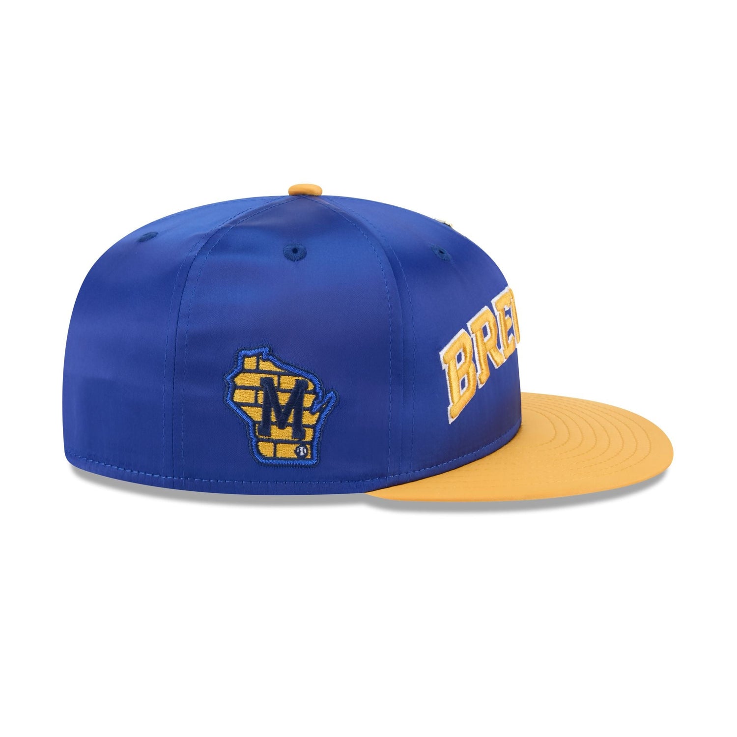 Milwaukee Brewers Spring Satin 59FIFTY Fitted Hat
