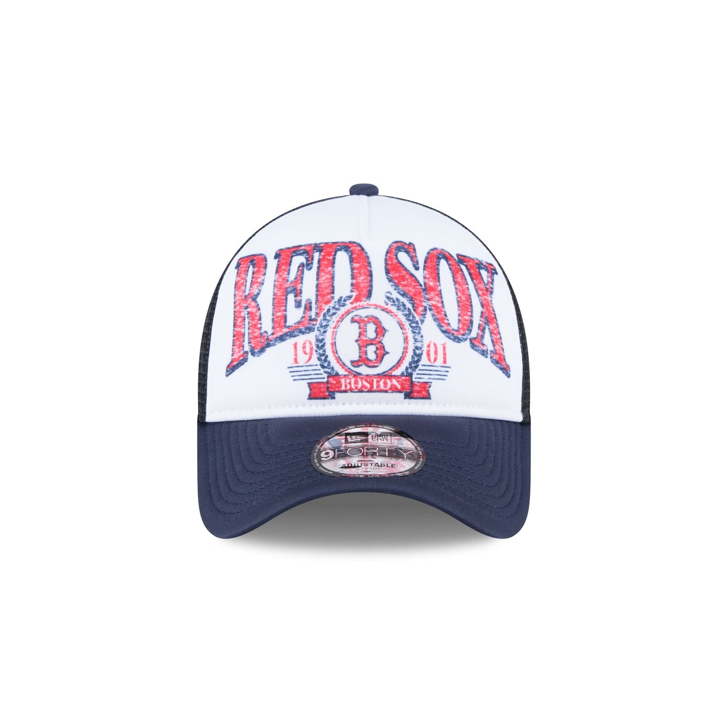 Boston Red Sox Distressed 9FORTY A-Frame Trucker Hat