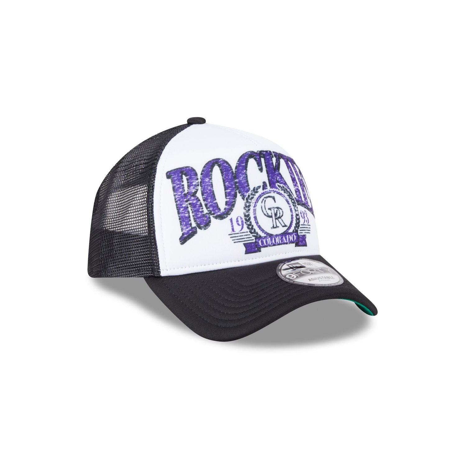 Colorado Rockies Distressed 9FORTY A-Frame Trucker Hat