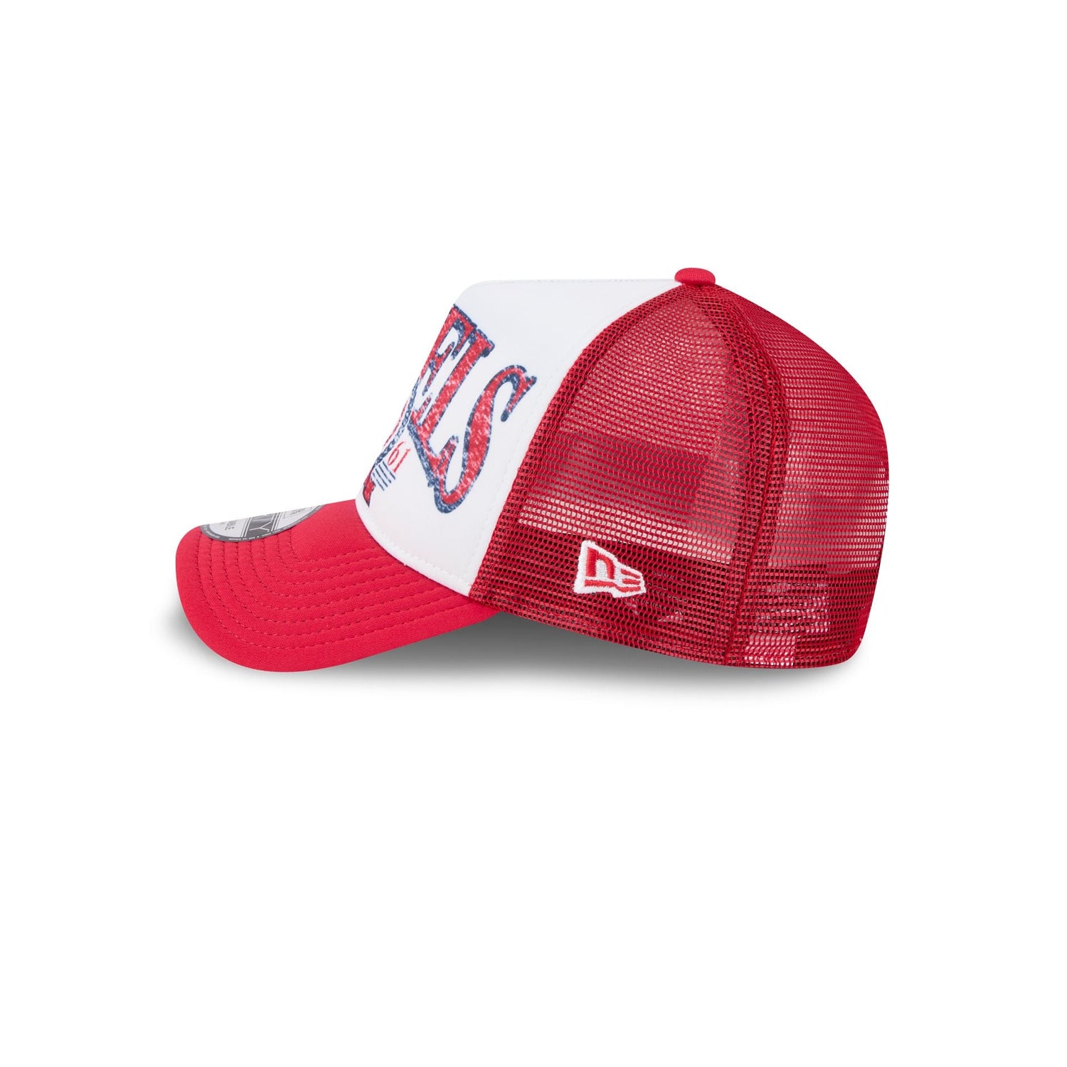 Los Angeles Angels Distressed 9FORTY A-Frame Trucker Hat