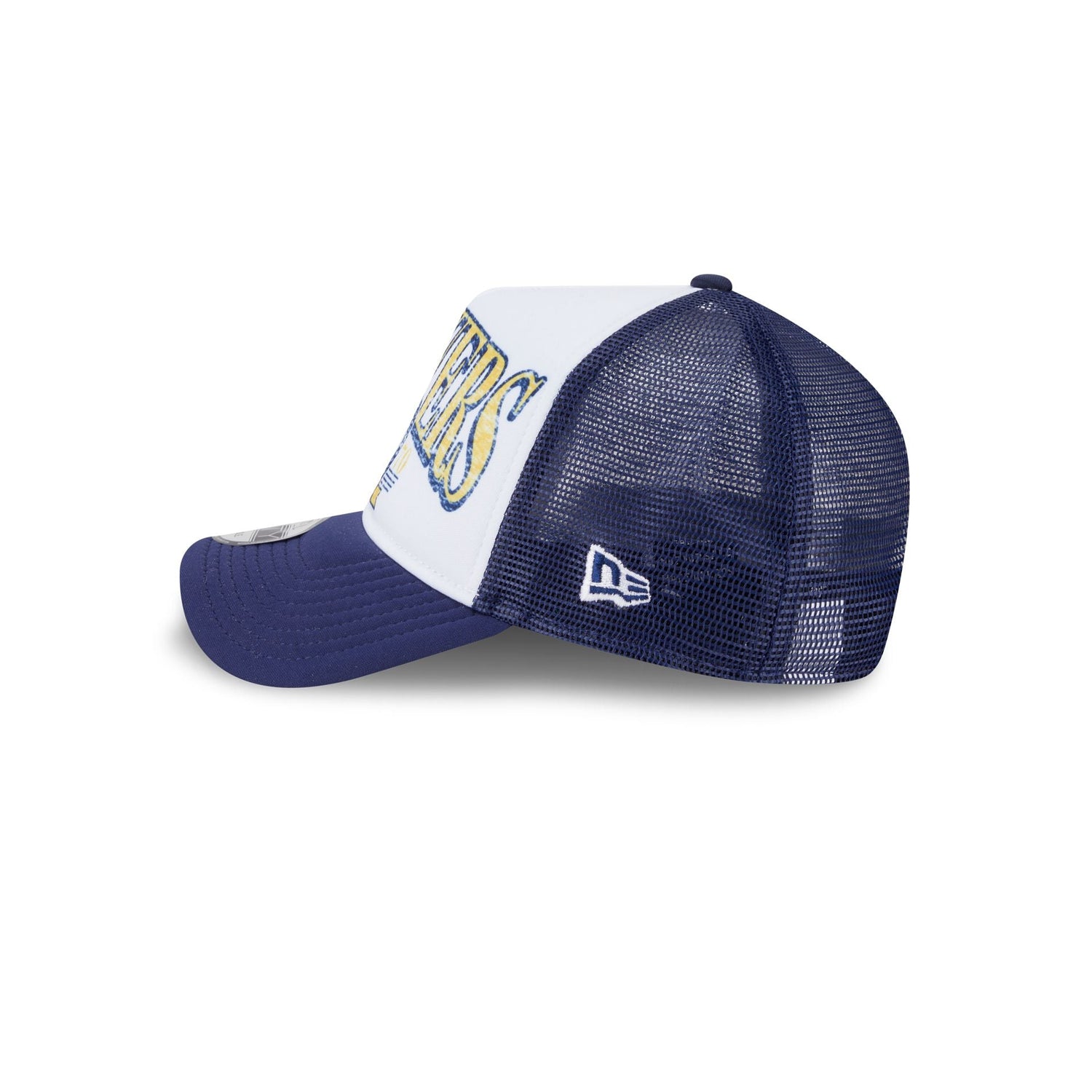 Milwaukee Brewers Distressed 9FORTY A-Frame Trucker Hat