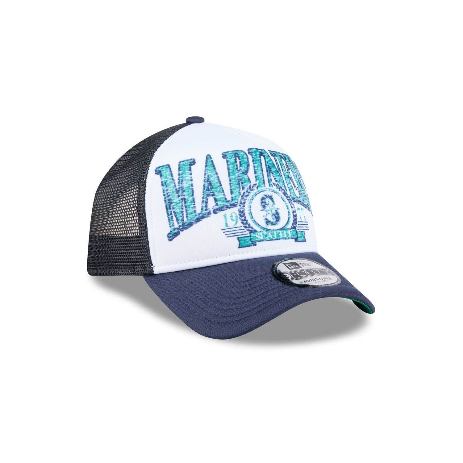 Seattle Mariners Distressed 9FORTY A-Frame Trucker Hat