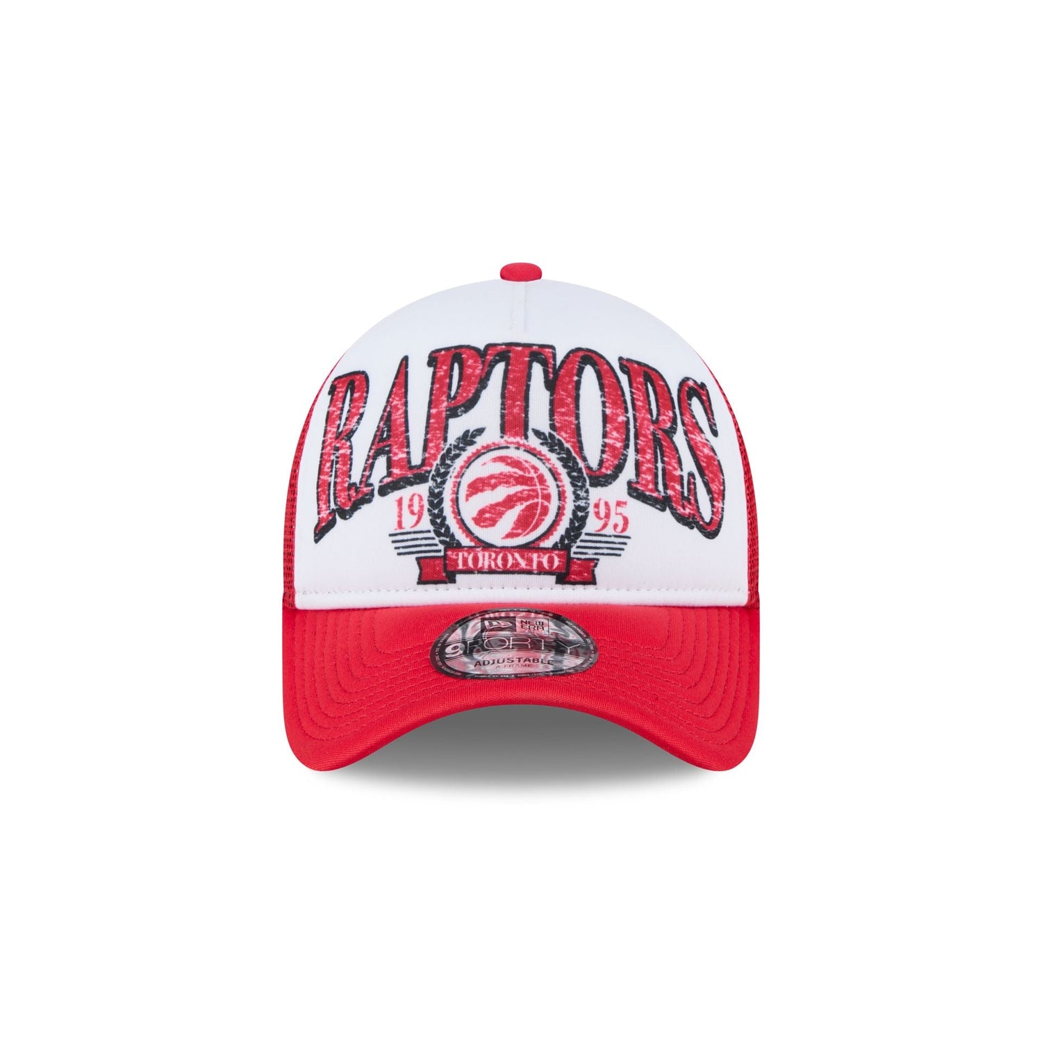 Toronto Raptors Distressed 9FORTY A-Frame Trucker Hat