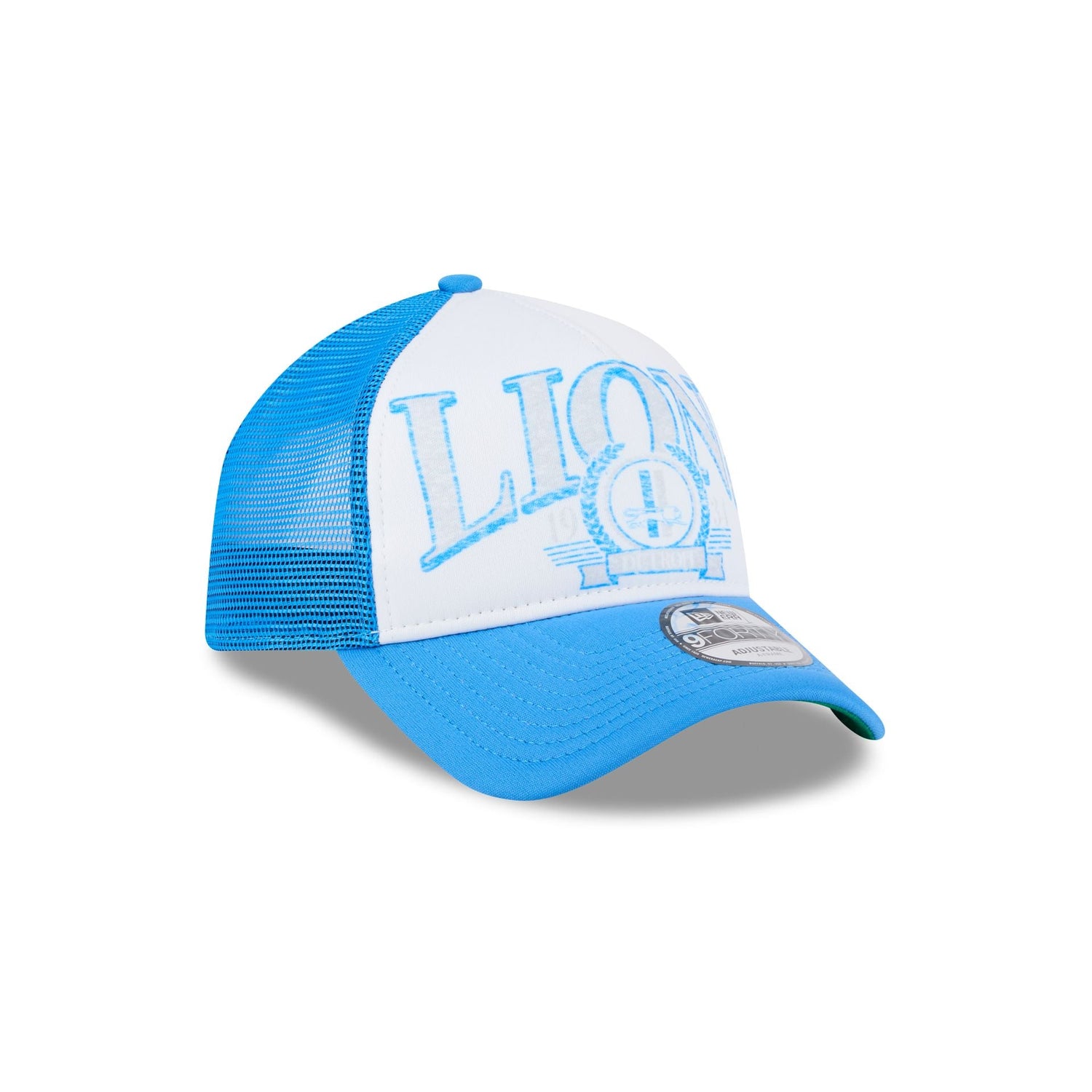 Detroit Lions Distressed 9FORTY A-Frame Trucker Hat