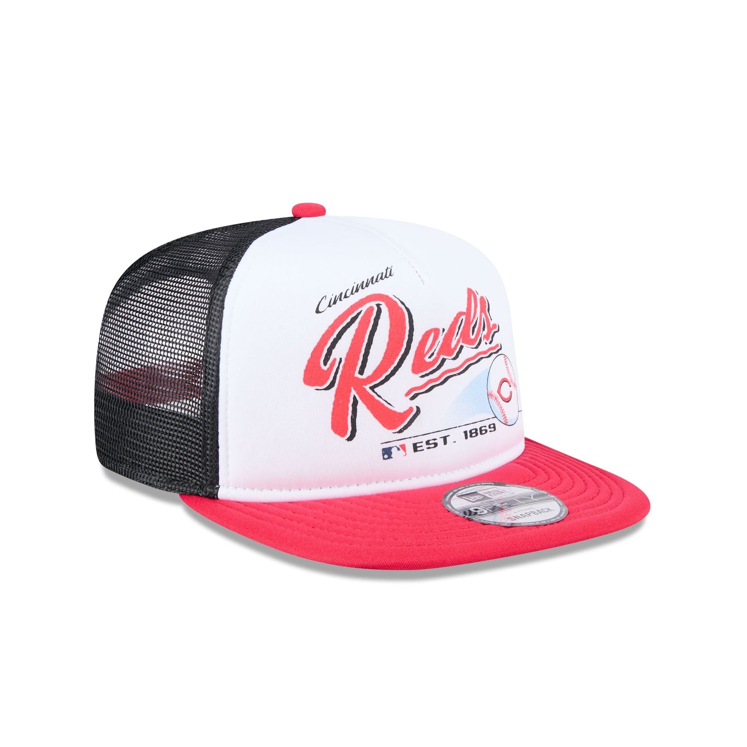 Cincinnati Reds Retro Script 9FIFTY A-Frame Trucker Hat