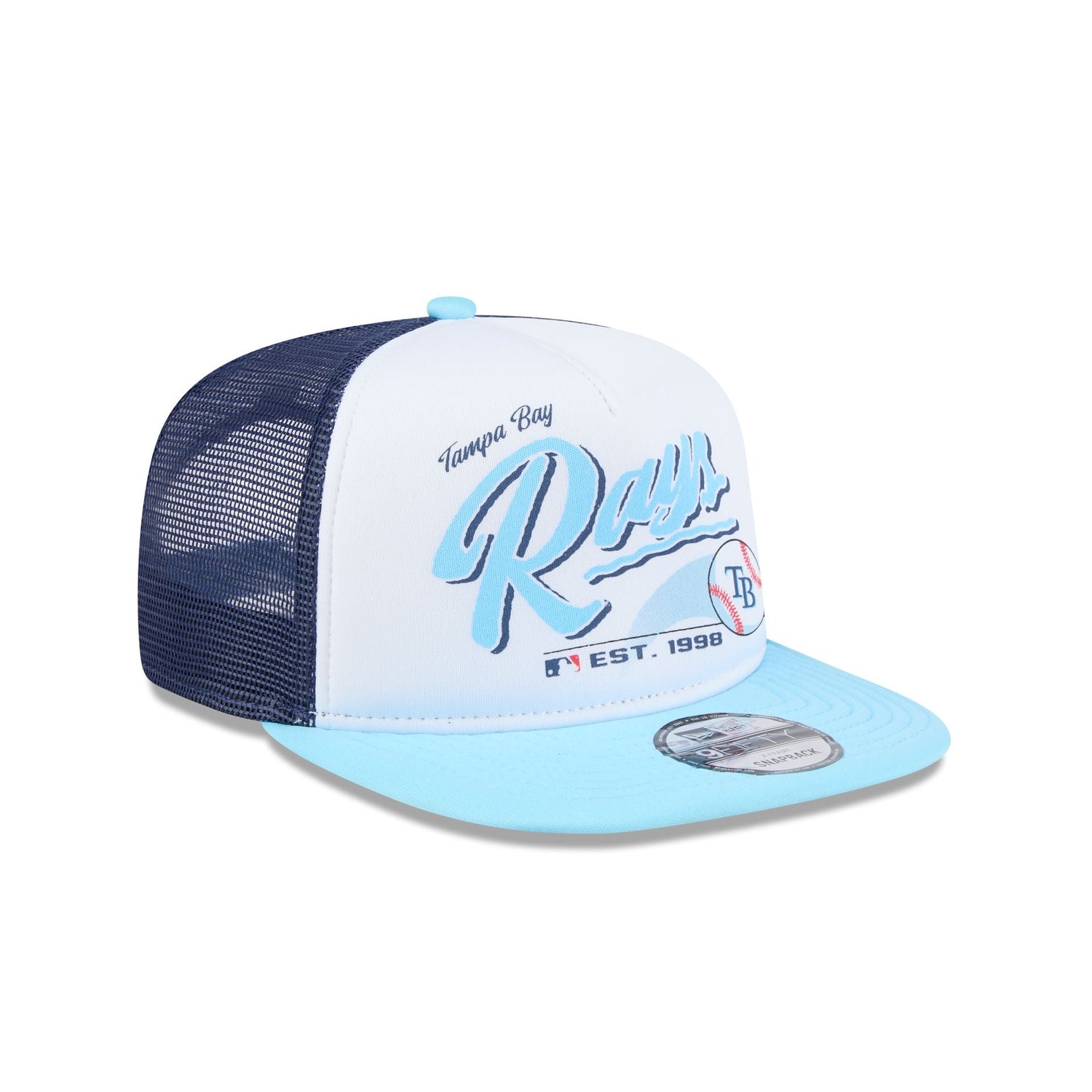 Tampa Bay Rays Retro Script 9FIFTY A-Frame Trucker Hat